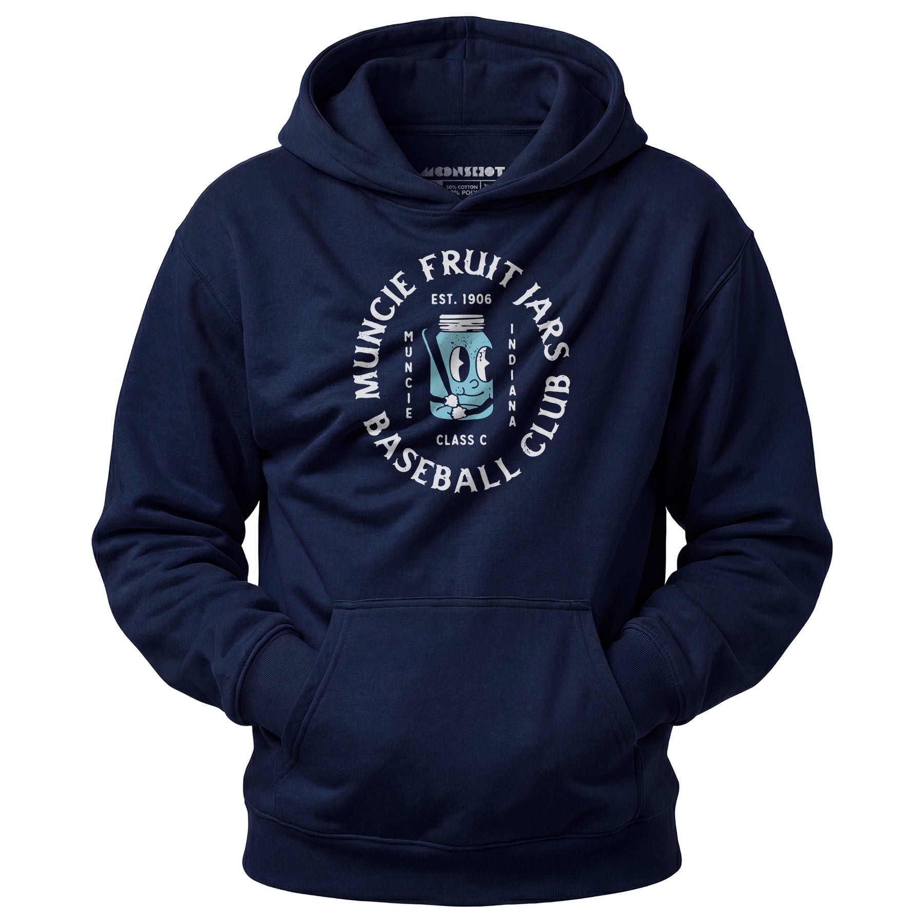 Muncie Fruit Jars - Indiana - Vintage Defunct Baseball Teams - Unisex Hoodie