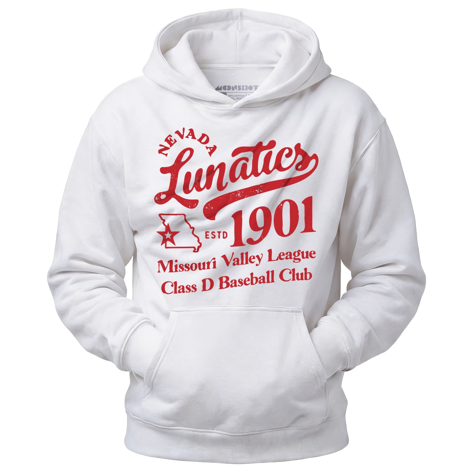 Nevada Lunatics - Missouri - Vintage Defunct Baseball Teams - Unisex Hoodie
