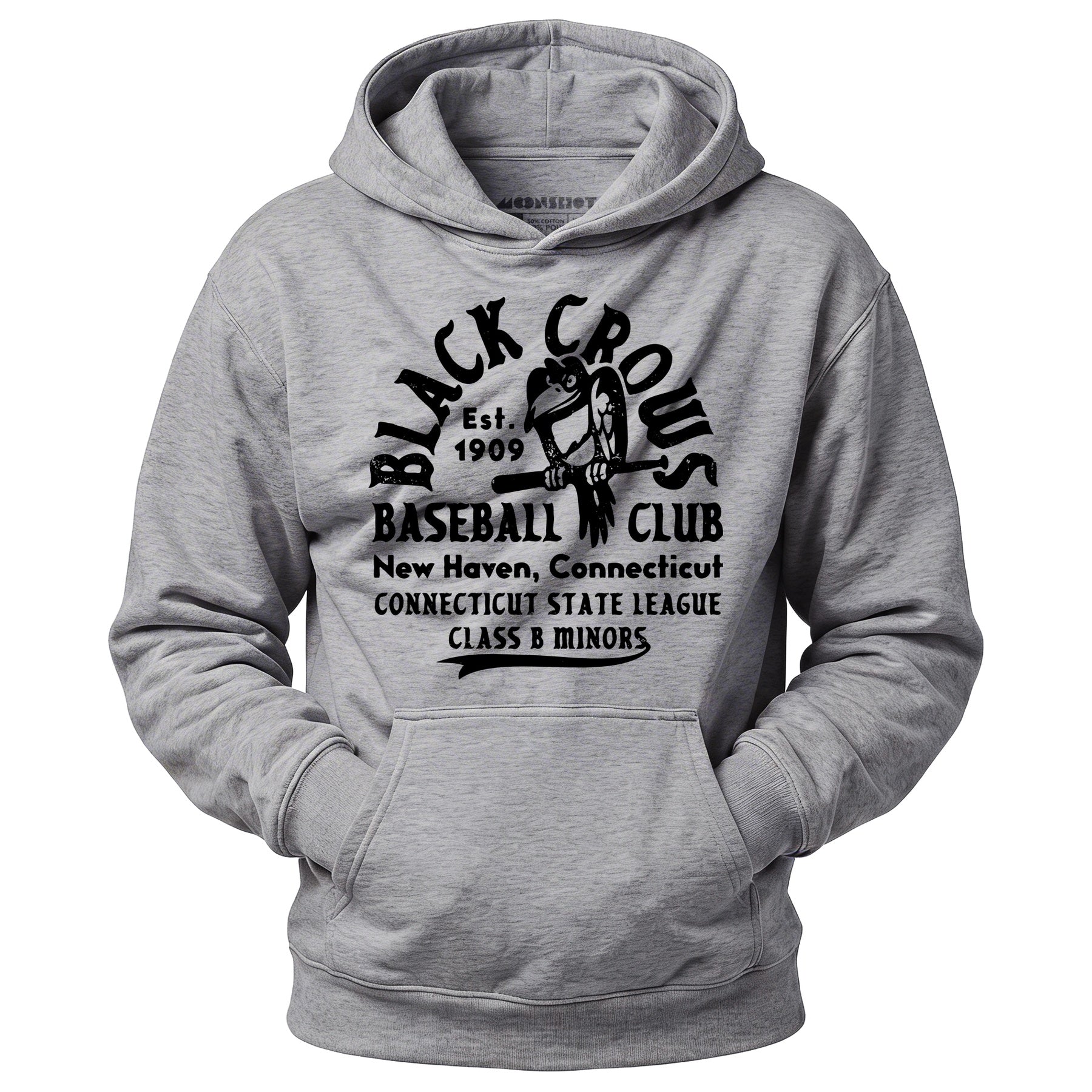 New Haven Black Crows - Connecticut - Vintage Defunct Baseball Teams - Unisex Hoodie
