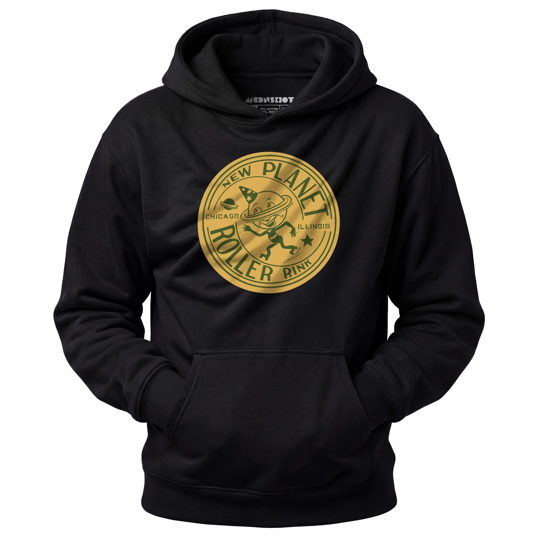 New Planet - Chicago, IL - Vintage Roller Rink - Unisex Hoodie