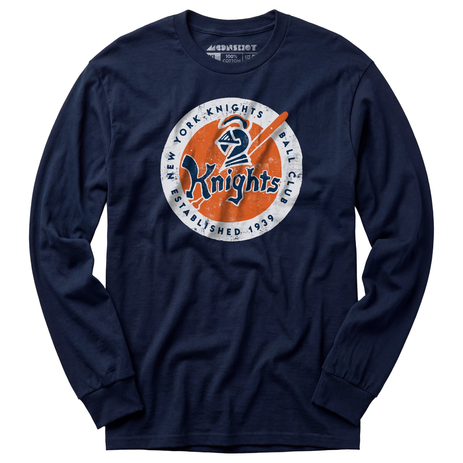 New York Knights Ball Club Patch - Long Sleeve T-Shirt