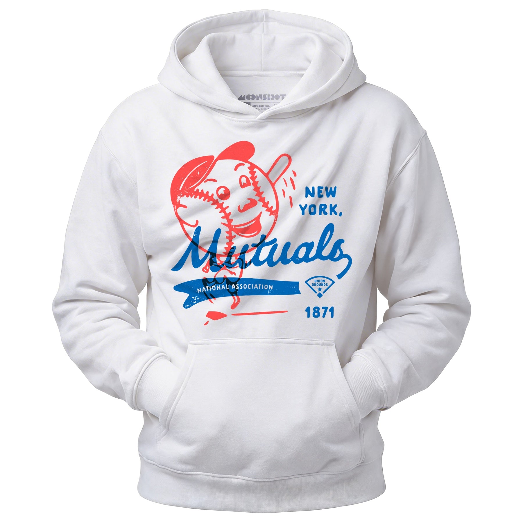 New York Mutuals - Vintage Defunct Baseball Teams - Unisex Hoodie