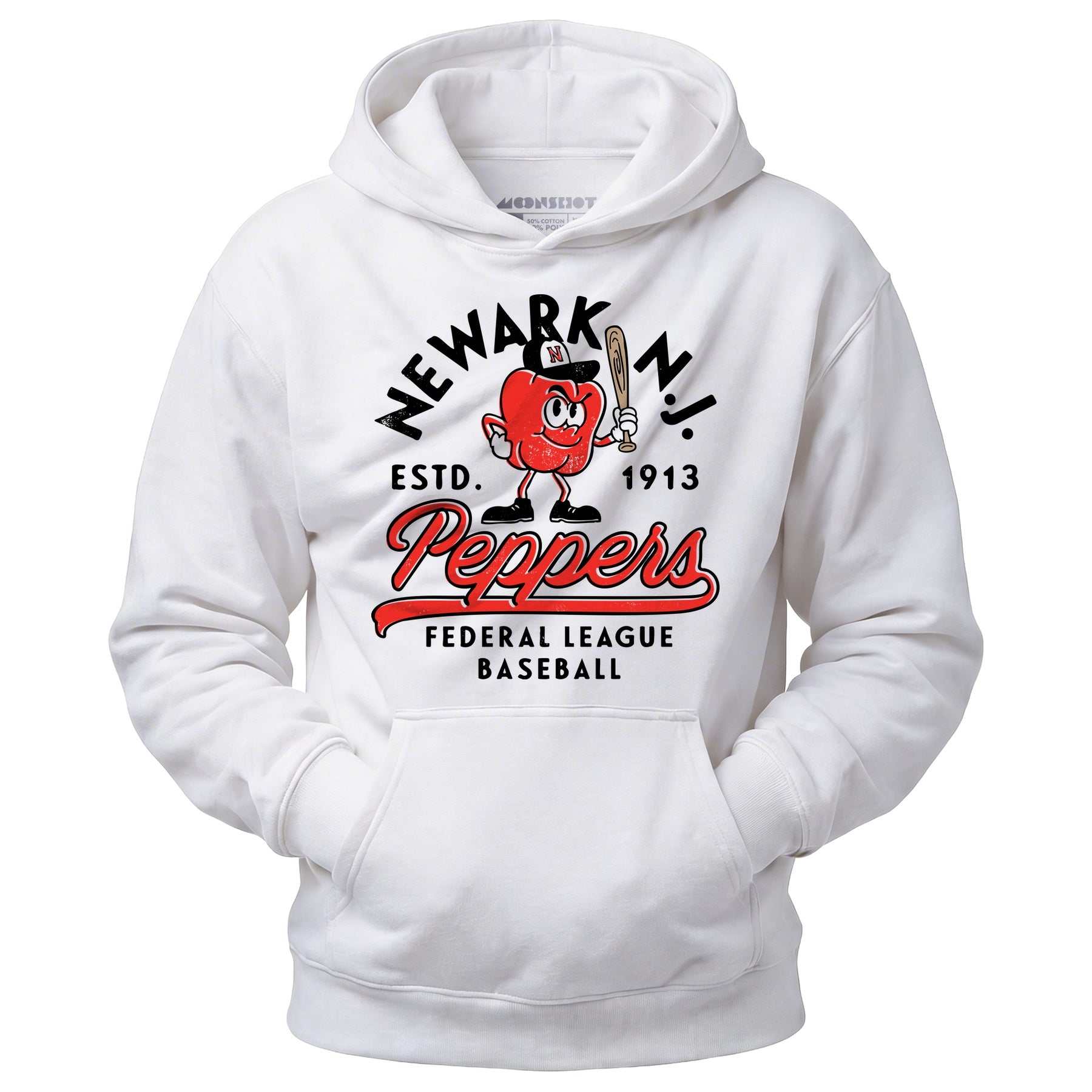 Newark Peppers - New Jersey - Vintage Defunct Baseball Teams - Unisex Hoodie