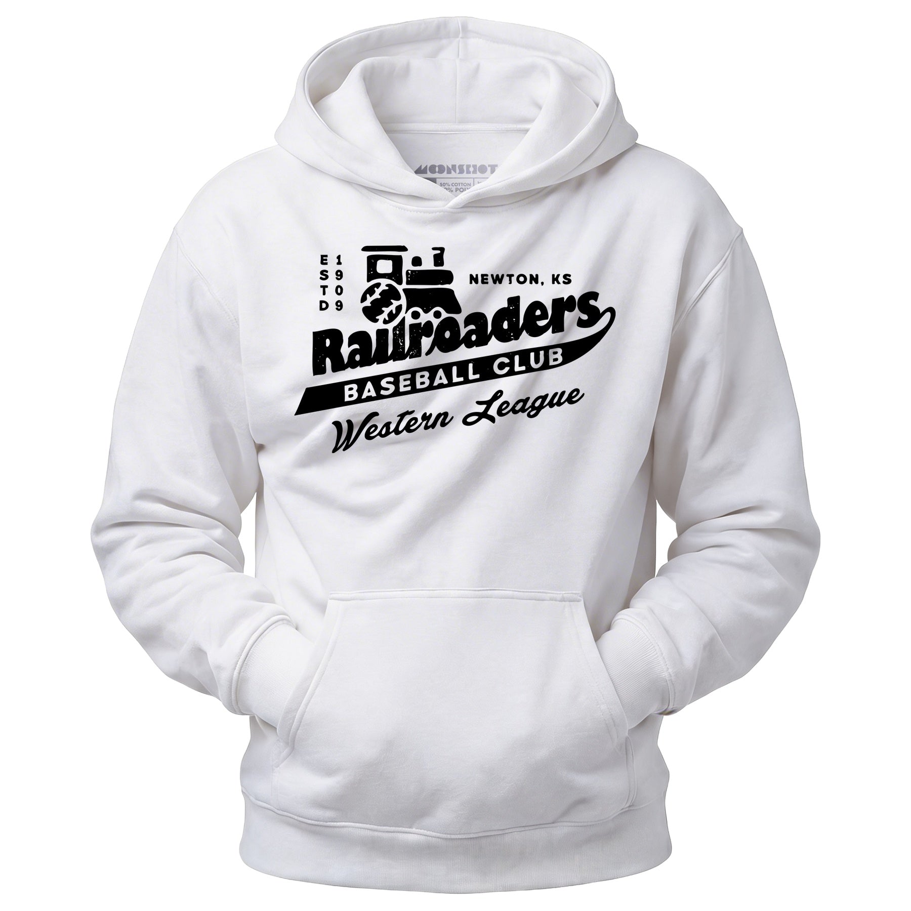 Newton Railroaders - Kansas - Vintage Defunct Baseball Teams - Unisex Hoodie
