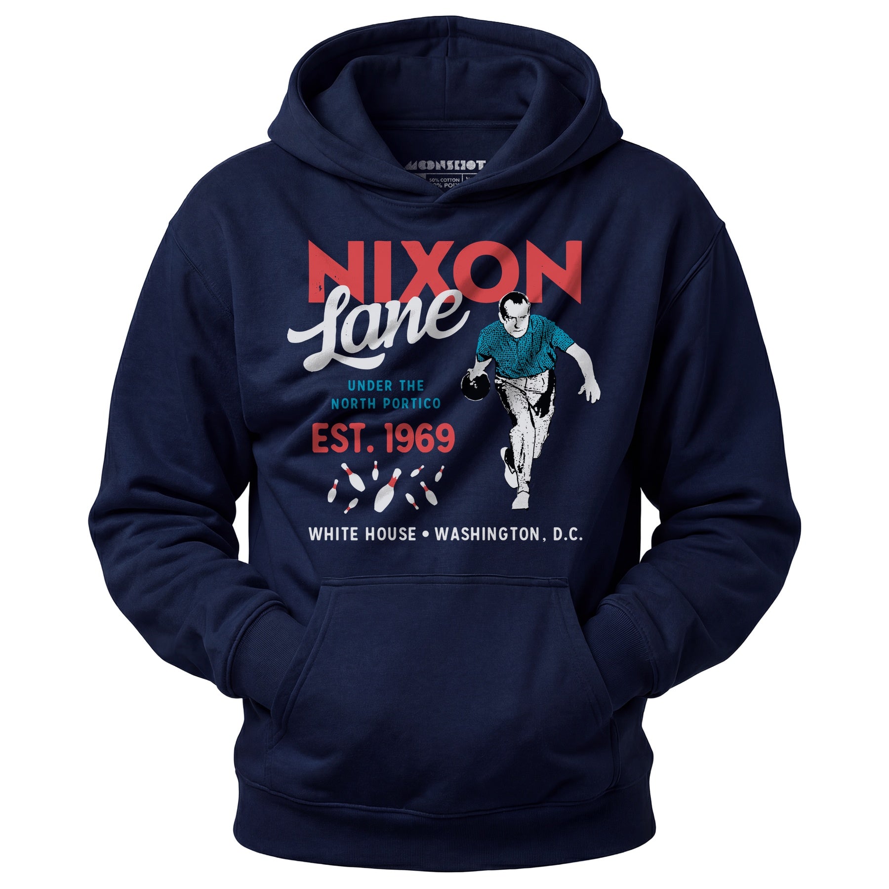 Nixon Lane - Washington D.C. - Vintage Bowling Alley - Unisex Hoodie