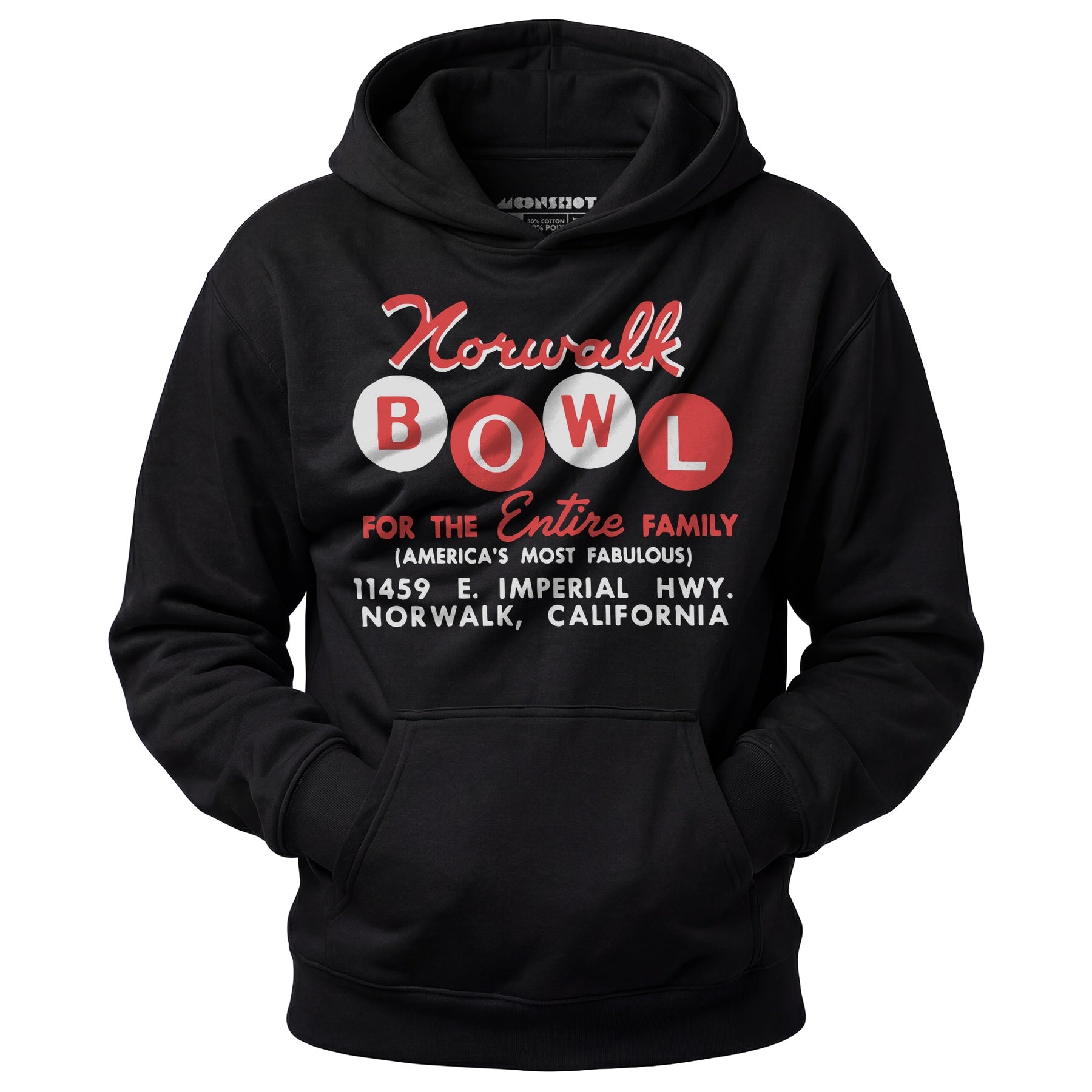 Norwalk Bowl - Norwalk, CA - Vintage Bowling Alley - Unisex Hoodie