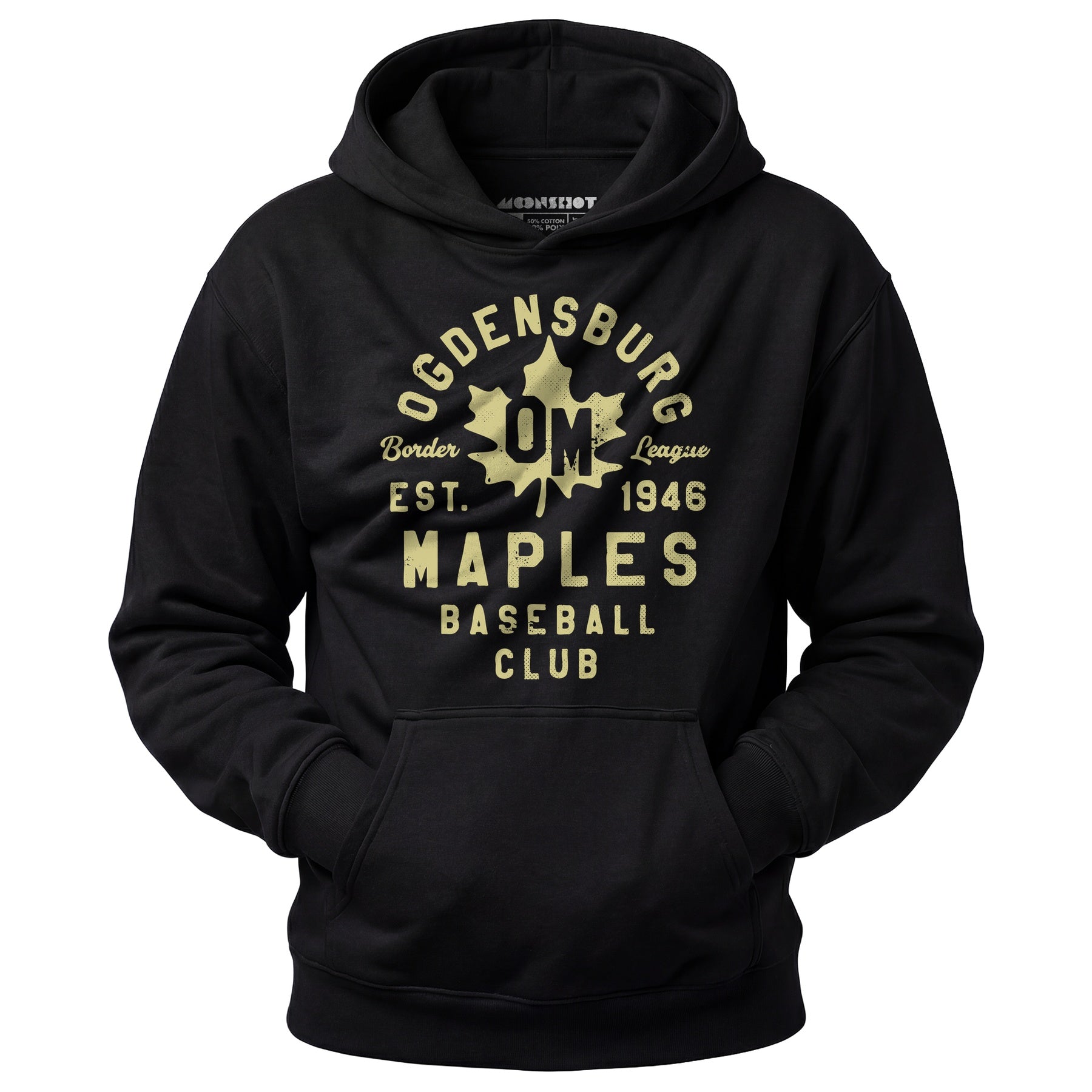 Ogdensburg Maples - New York - Vintage Defunct Baseball Teams - Unisex Hoodie
