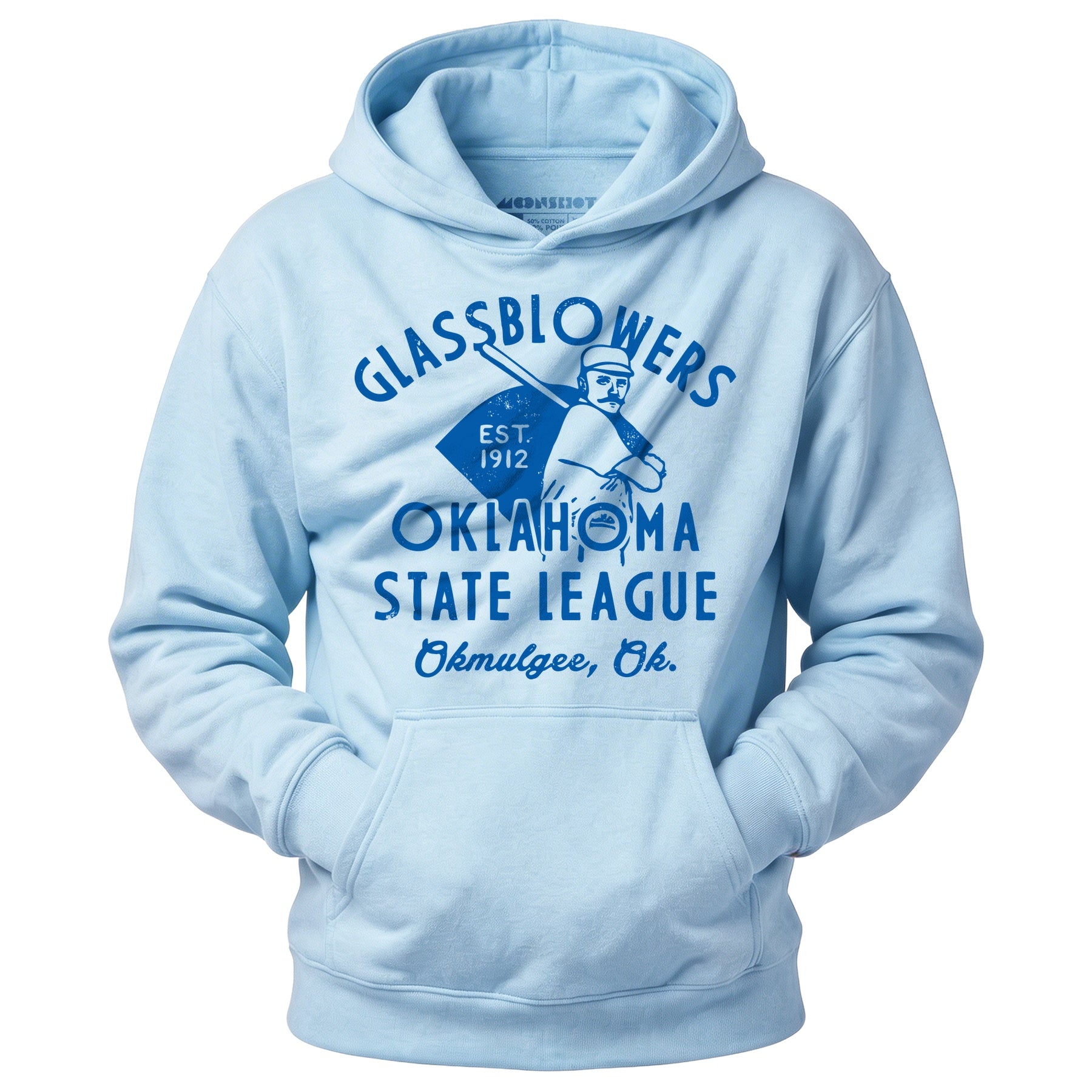 Okmulgee Glassblowers - Oklahoma - Vintage Defunct Baseball Teams - Unisex Hoodie