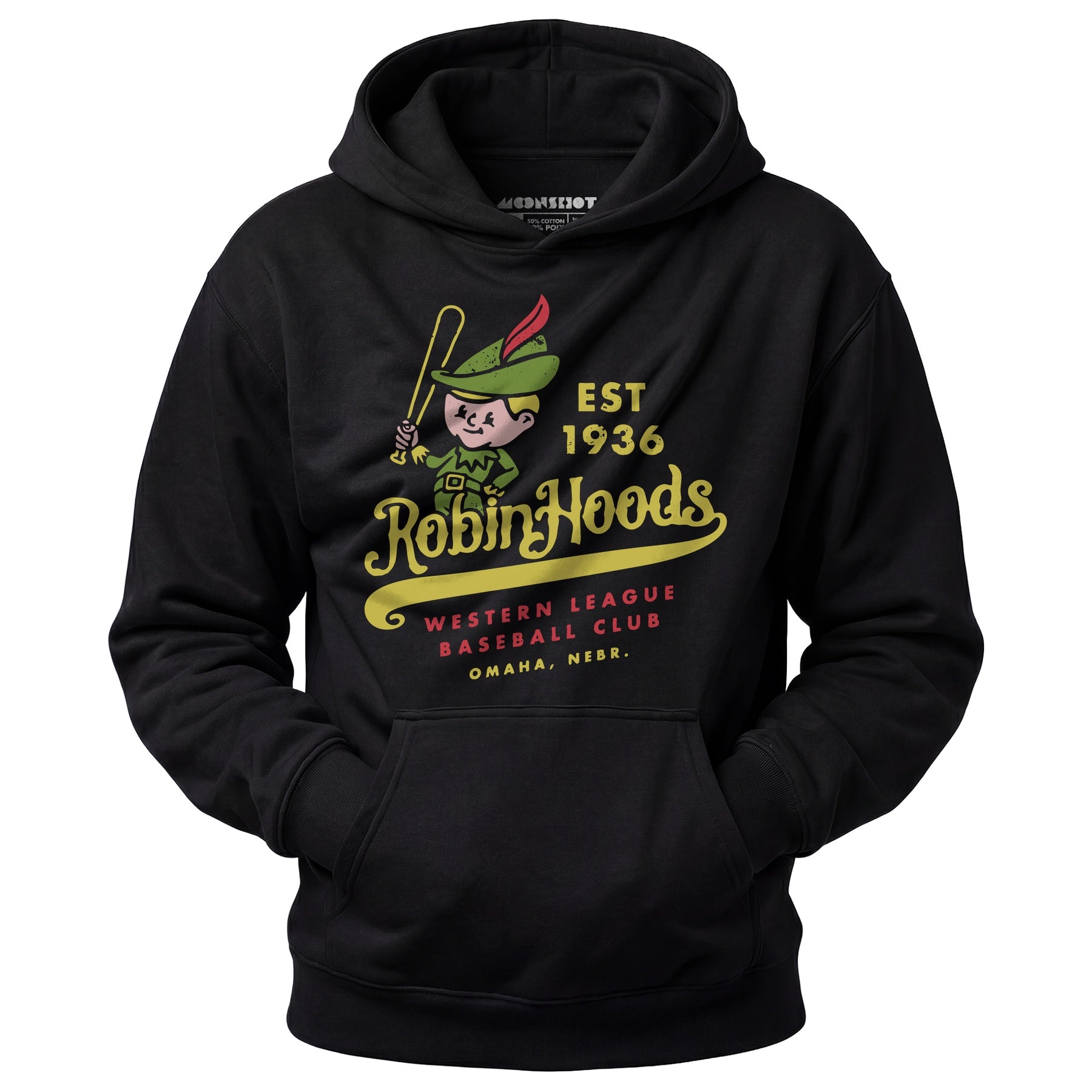 Omaha Robin Hoods - Nebraska - Vintage Defunct Baseball Teams - Unisex Hoodie