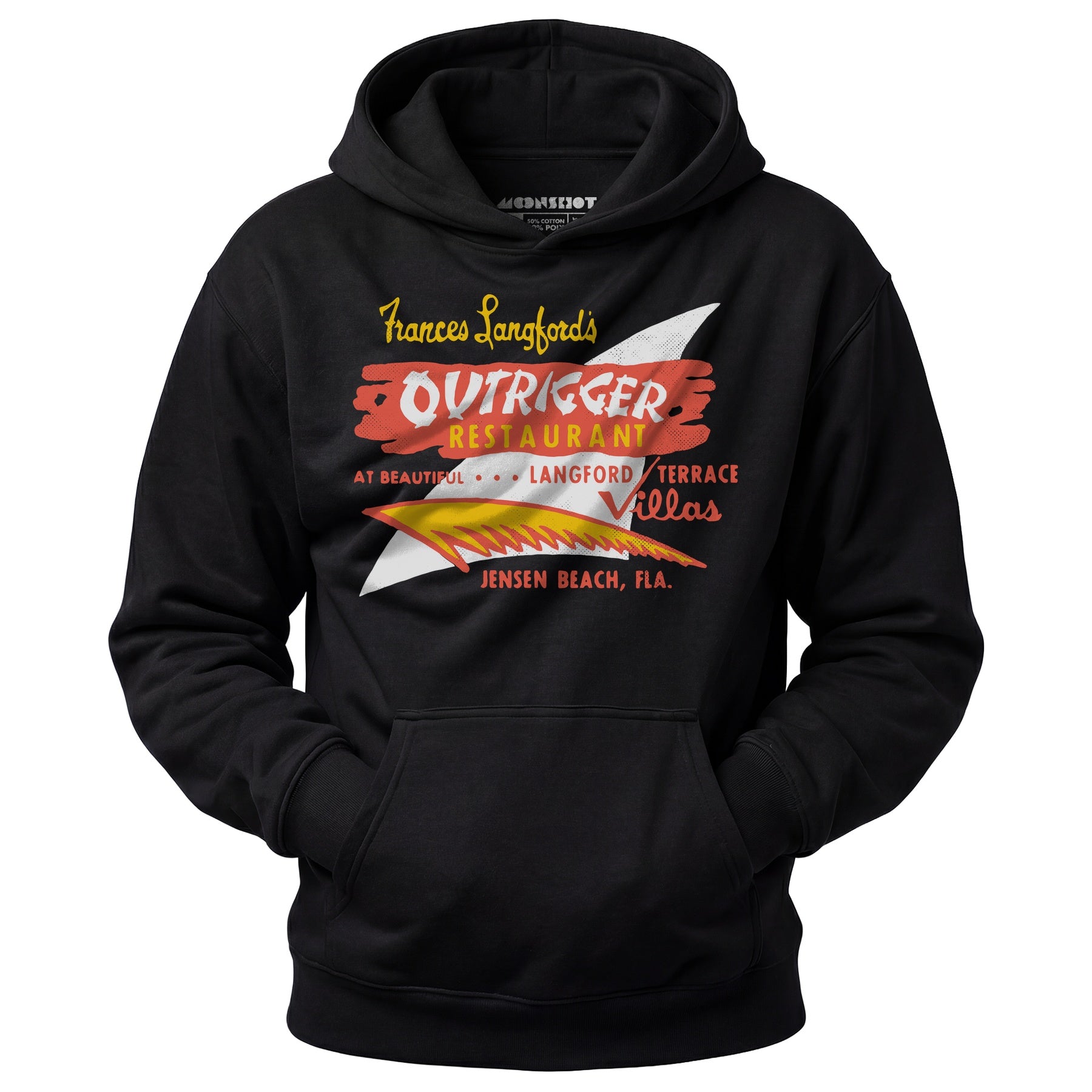 Outrigger - Jensen Beach, FL - Vintage Tiki Bar - Unisex Hoodie