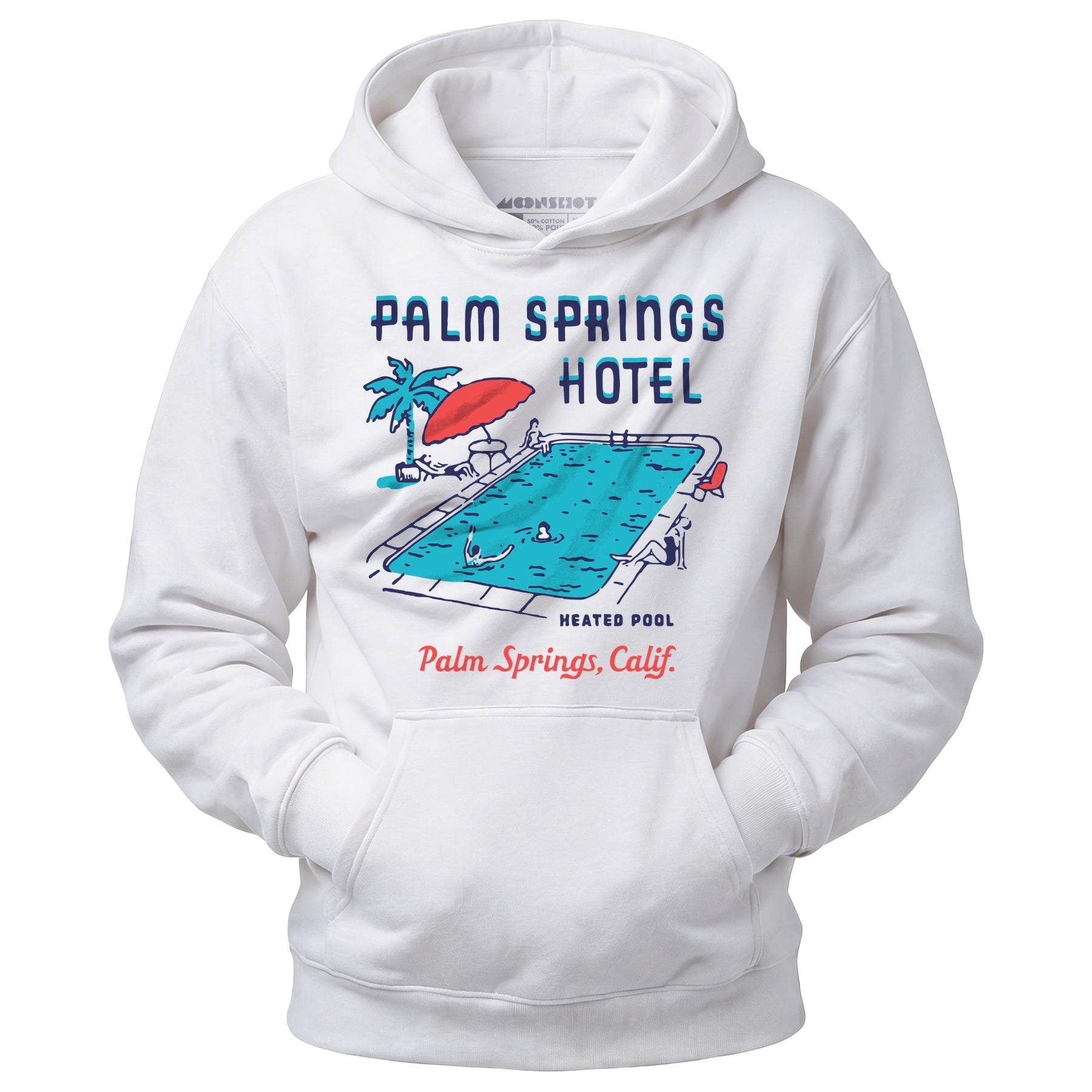 Palm Springs Hotel Pool - Vintage Greater Palm Springs, CA - Unisex Hoodie