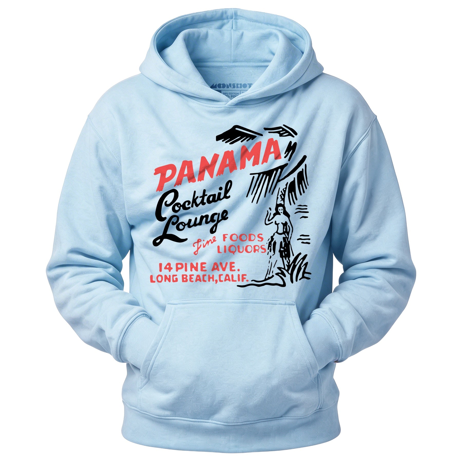 Panama Cocktail Lounge v2 - Long Beach, CA - Vintage Tiki Bar - Unisex Hoodie