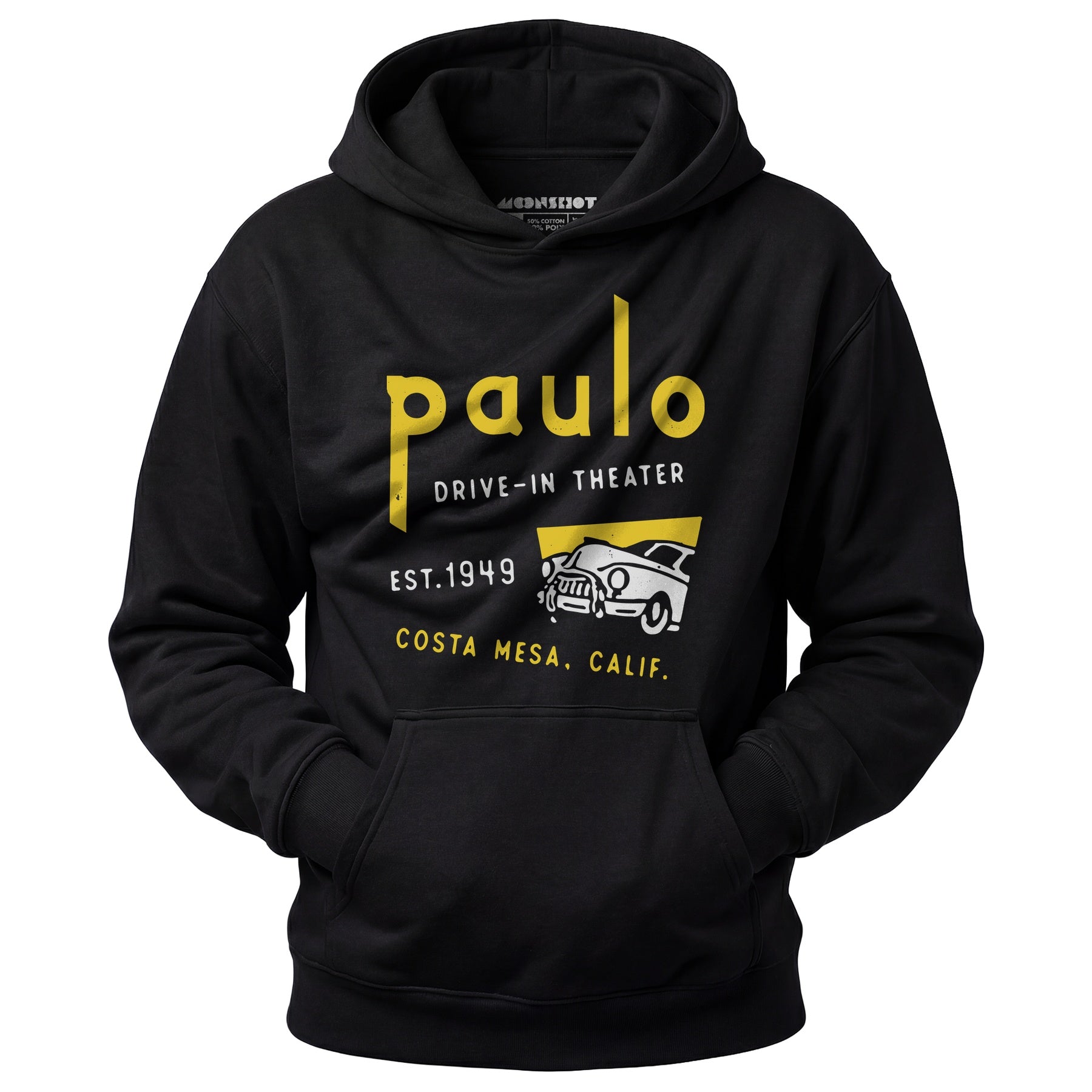 Paulo - Costa Mesa, CA - Vintage Drive-In Movie Theater - Unisex Hoodie