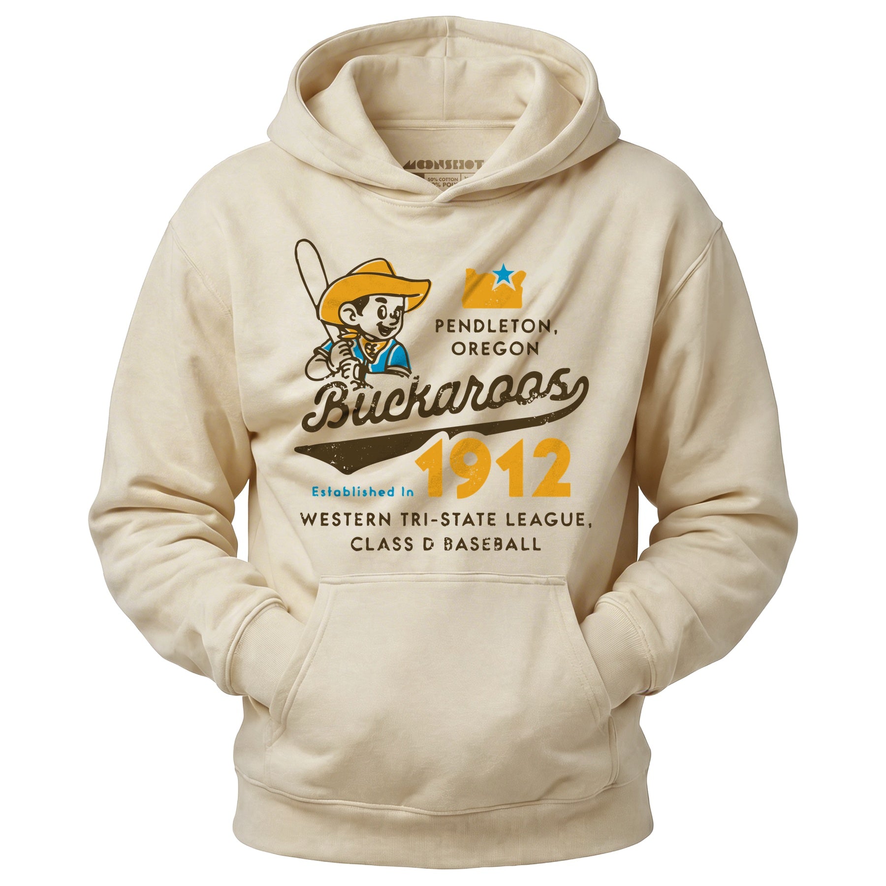 Pendleton Buckaroos - Oregon - Vintage Defunct Baseball Teams - Unisex Hoodie