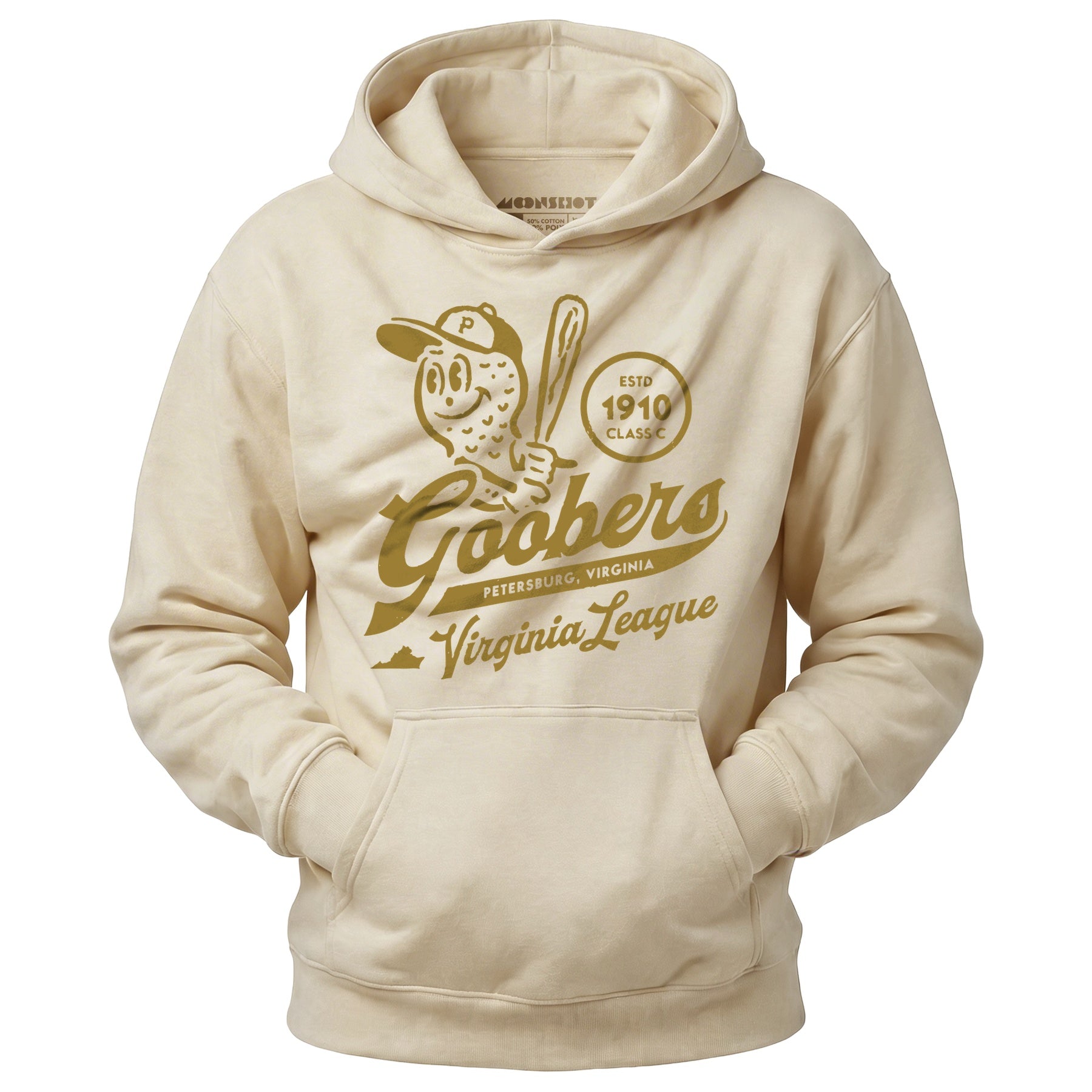 Petersburg Goobers - Virginia - Vintage Defunct Baseball Teams - Unisex Hoodie