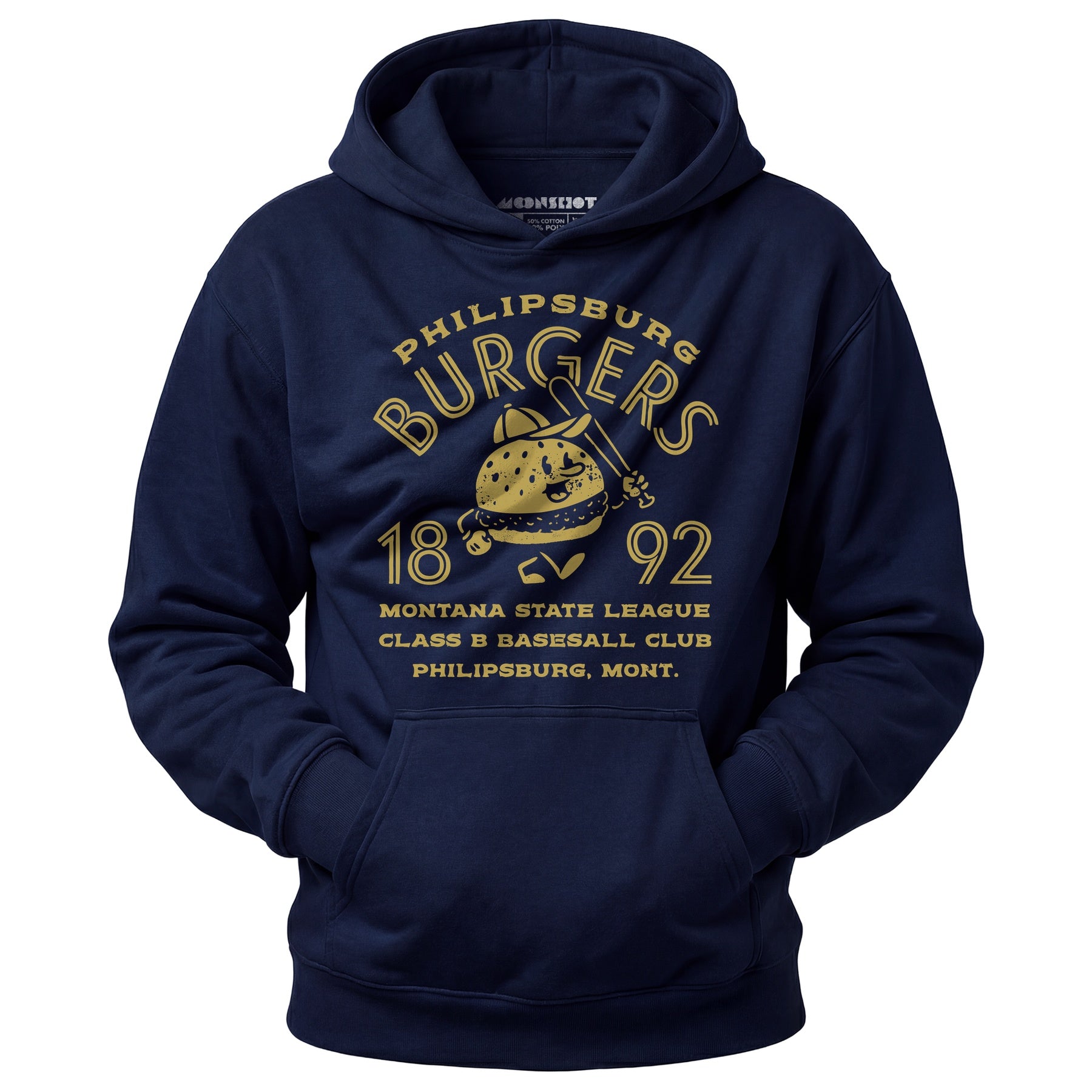 Philipsburg Burgers - Montana - Vintage Defunct Baseball Teams - Unisex Hoodie