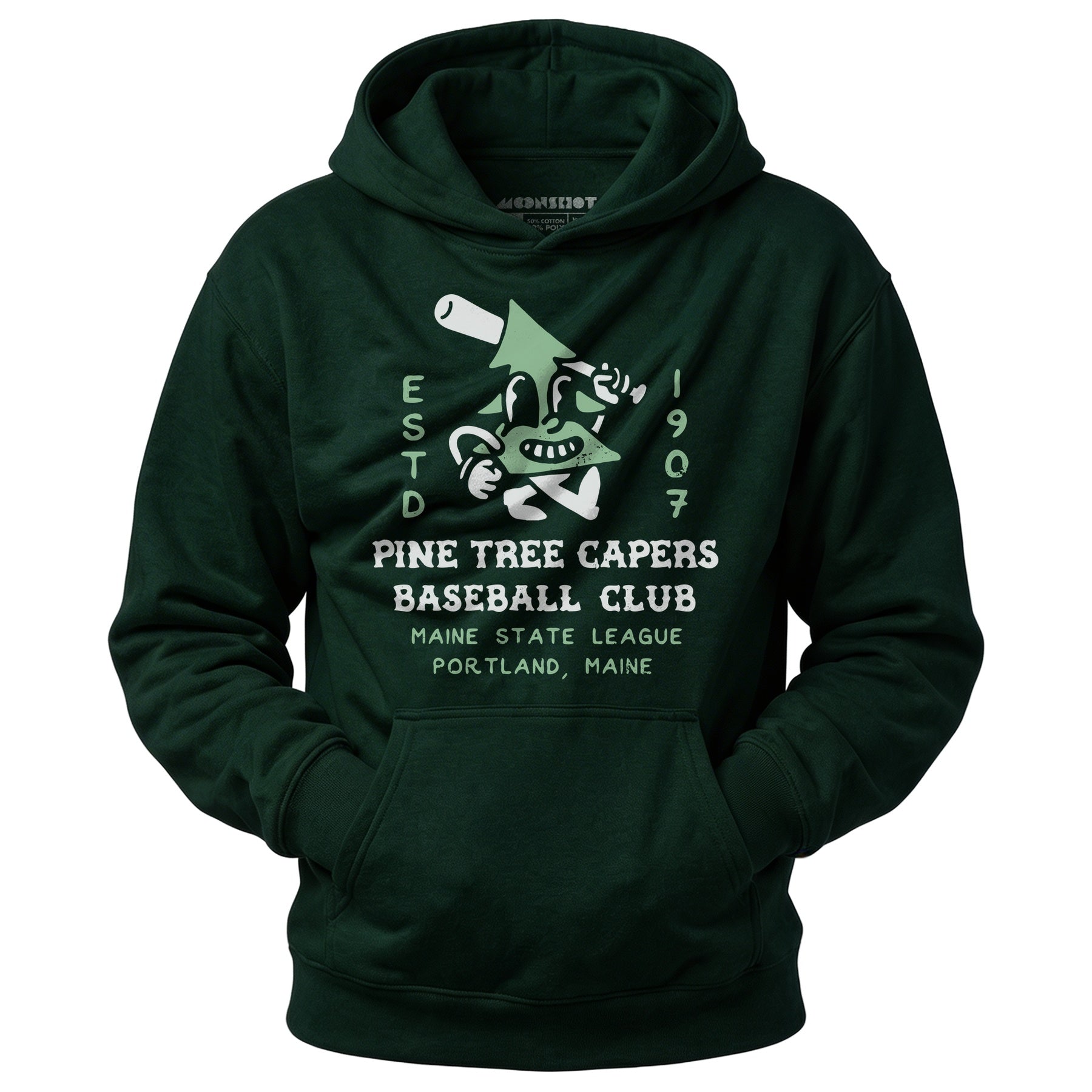 Pine Tree Capers - Portland, ME - Vintage Defunct Baseball Teams - Unisex Hoodie