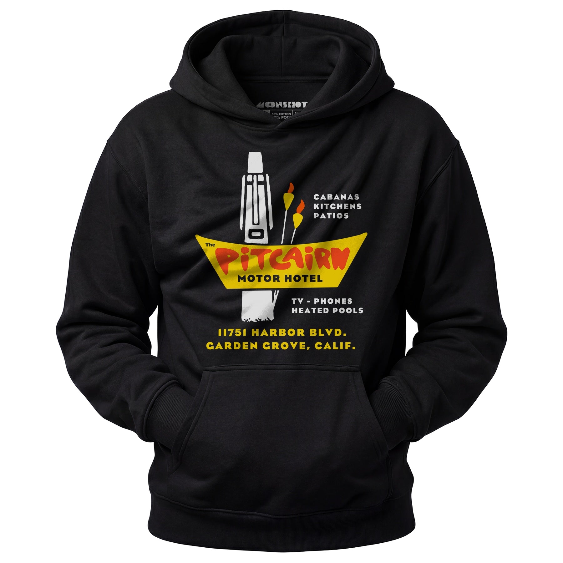 Pitcairn Motor Hotel - Garden Grove, CA - Vintage Hotel - Unisex Hoodie