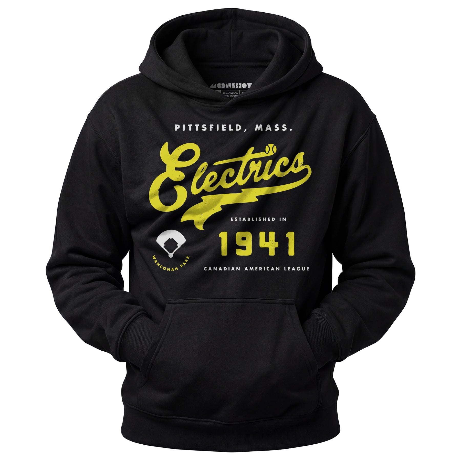 Pittsfield Electrics - Massachusetts - Vintage Defunct Baseball Teams - Unisex Hoodie