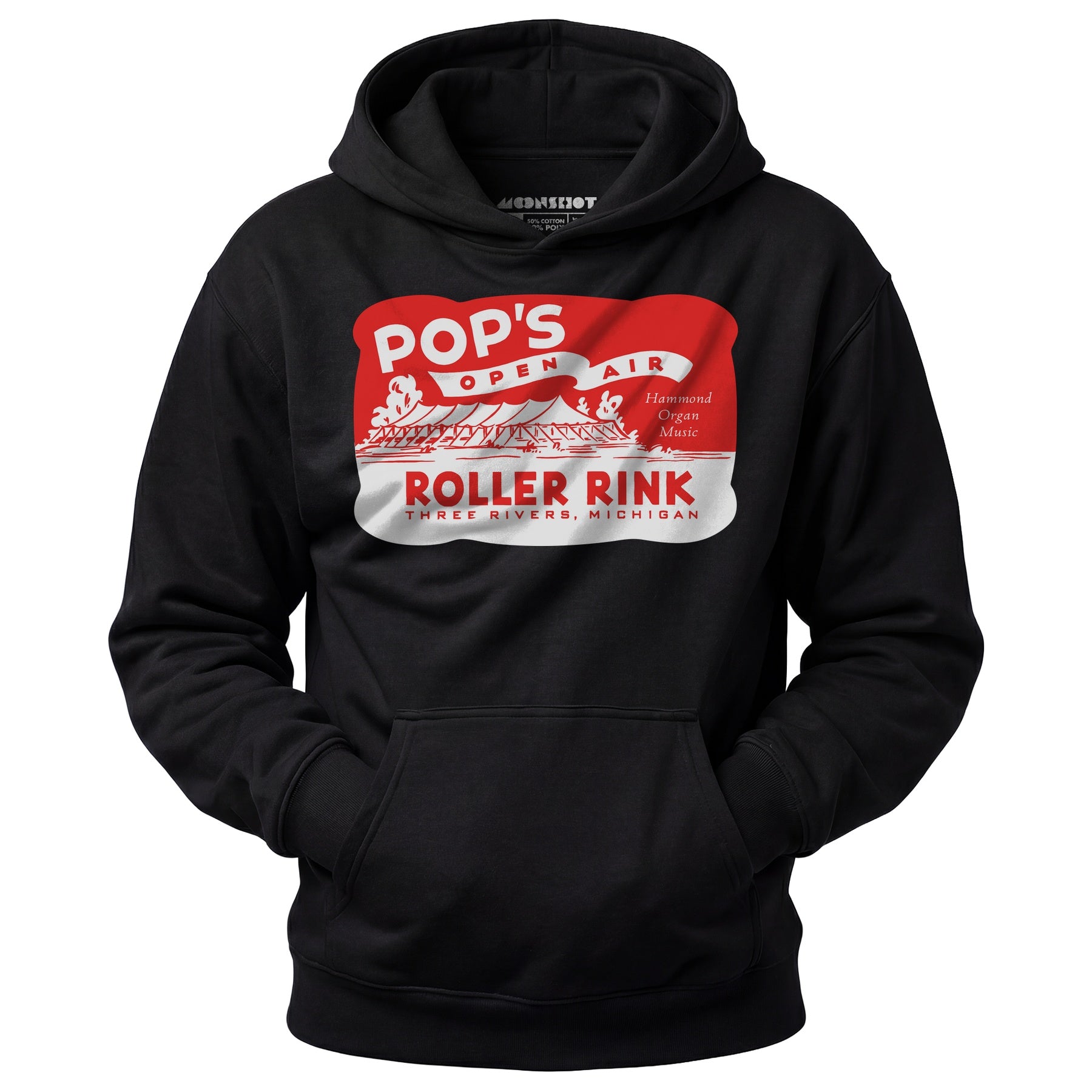 Pop's - Three Rivers, MI - Vintage Roller Rink - Unisex Hoodie