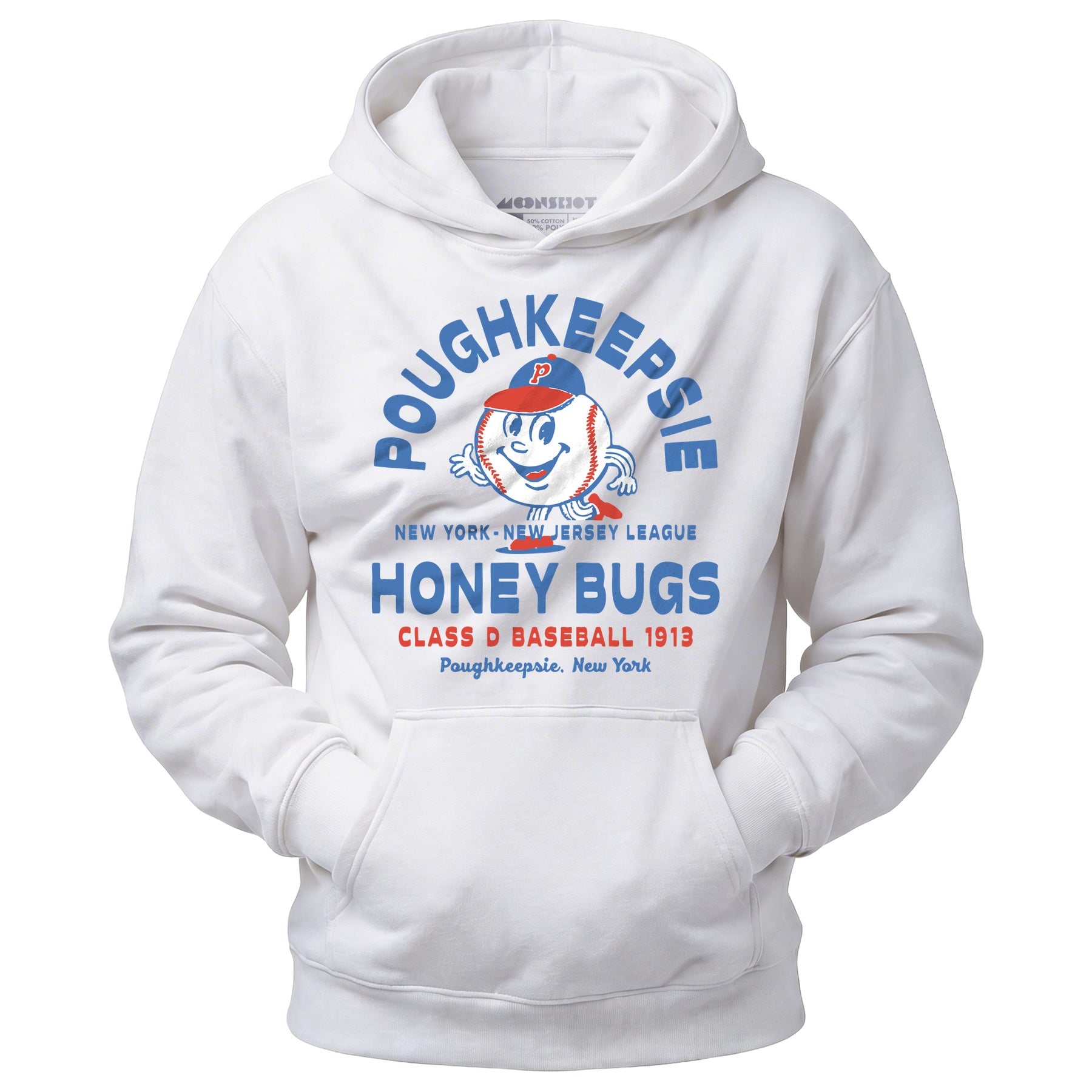 Poughkeepsie Honey Bugs - New Jersey - Vintage Defunct Baseball Teams - Unisex Hoodie