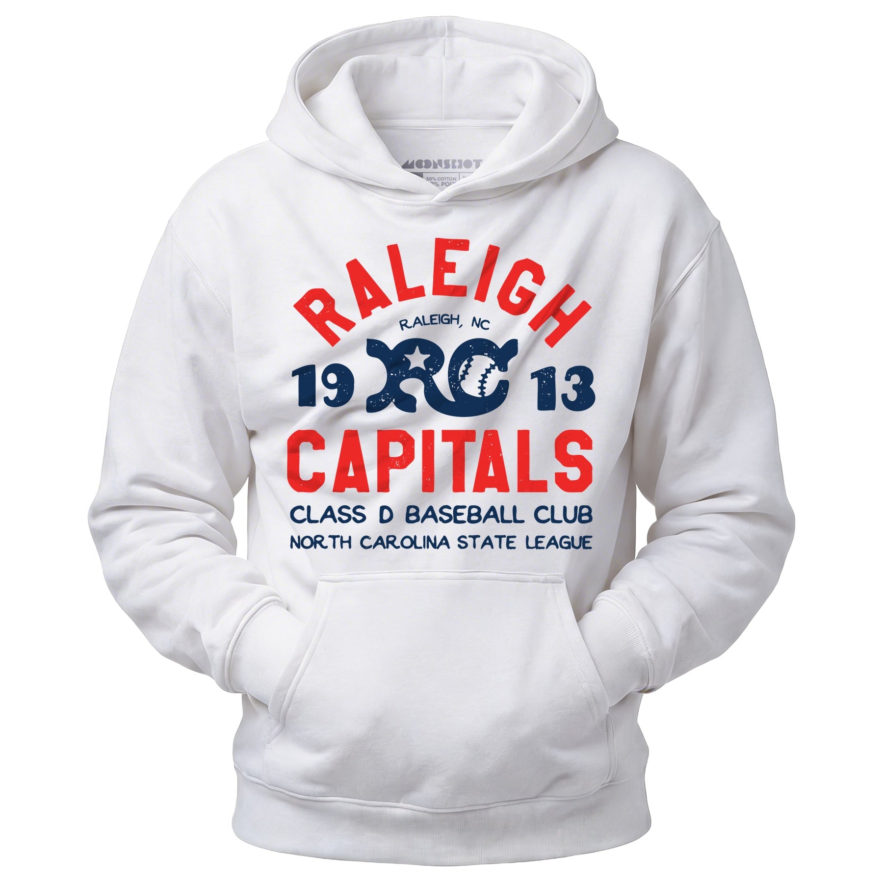 Raleigh Capitals - North Carolina - Vintage Defunct Baseball Teams - Unisex Hoodie