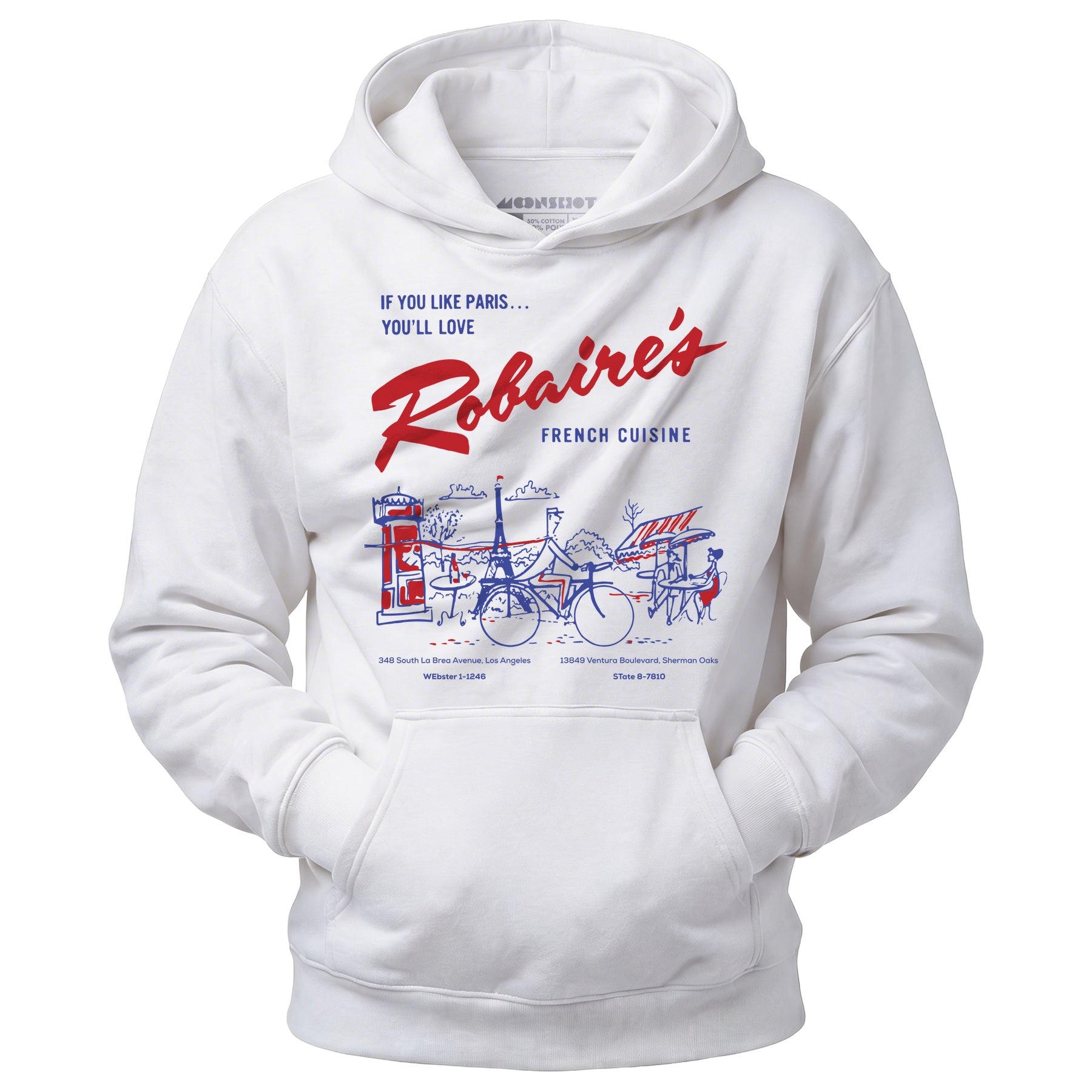 Robaire's French Cuisine - Los Angeles, CA - Vintage Restaurant - Unisex Hoodie