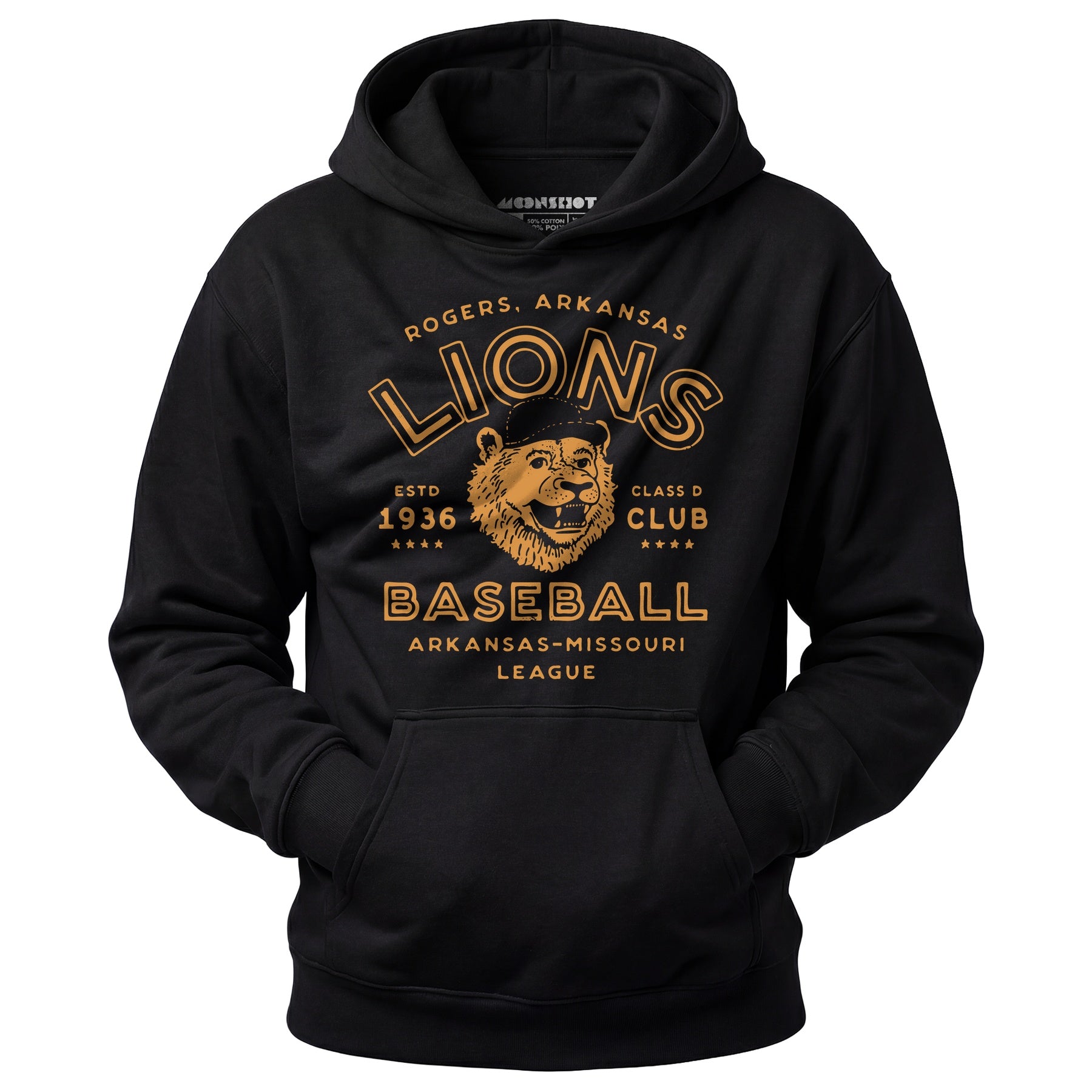 Rogers Lions - Arkansas - Vintage Defunct Baseball Teams - Unisex Hoodie
