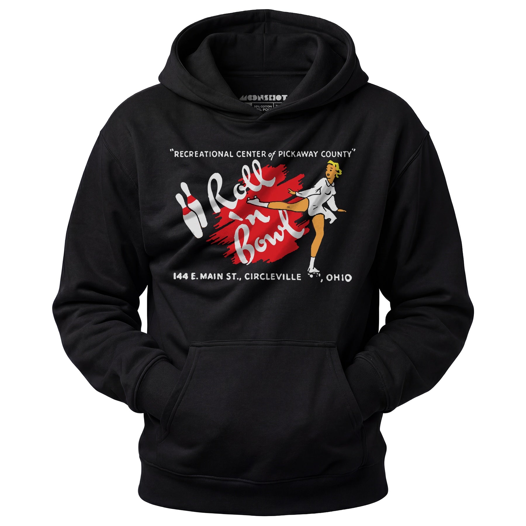 Roll 'n Bowl - Circleville, OH - Vintage Bowling Alley - Unisex Hoodie