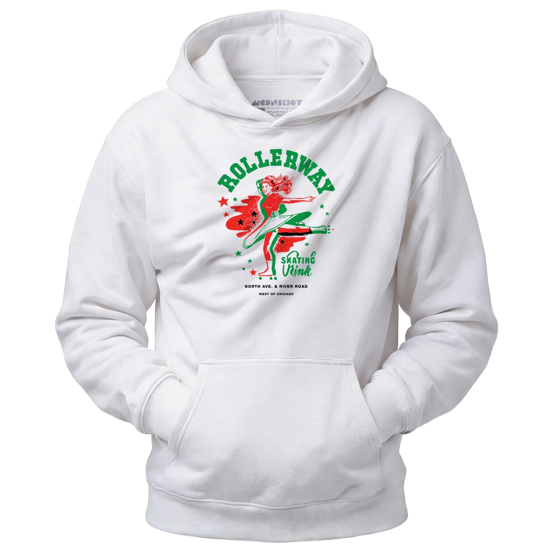 Rollerway - Chicago, IL - Vintage Roller Rink - Unisex Hoodie
