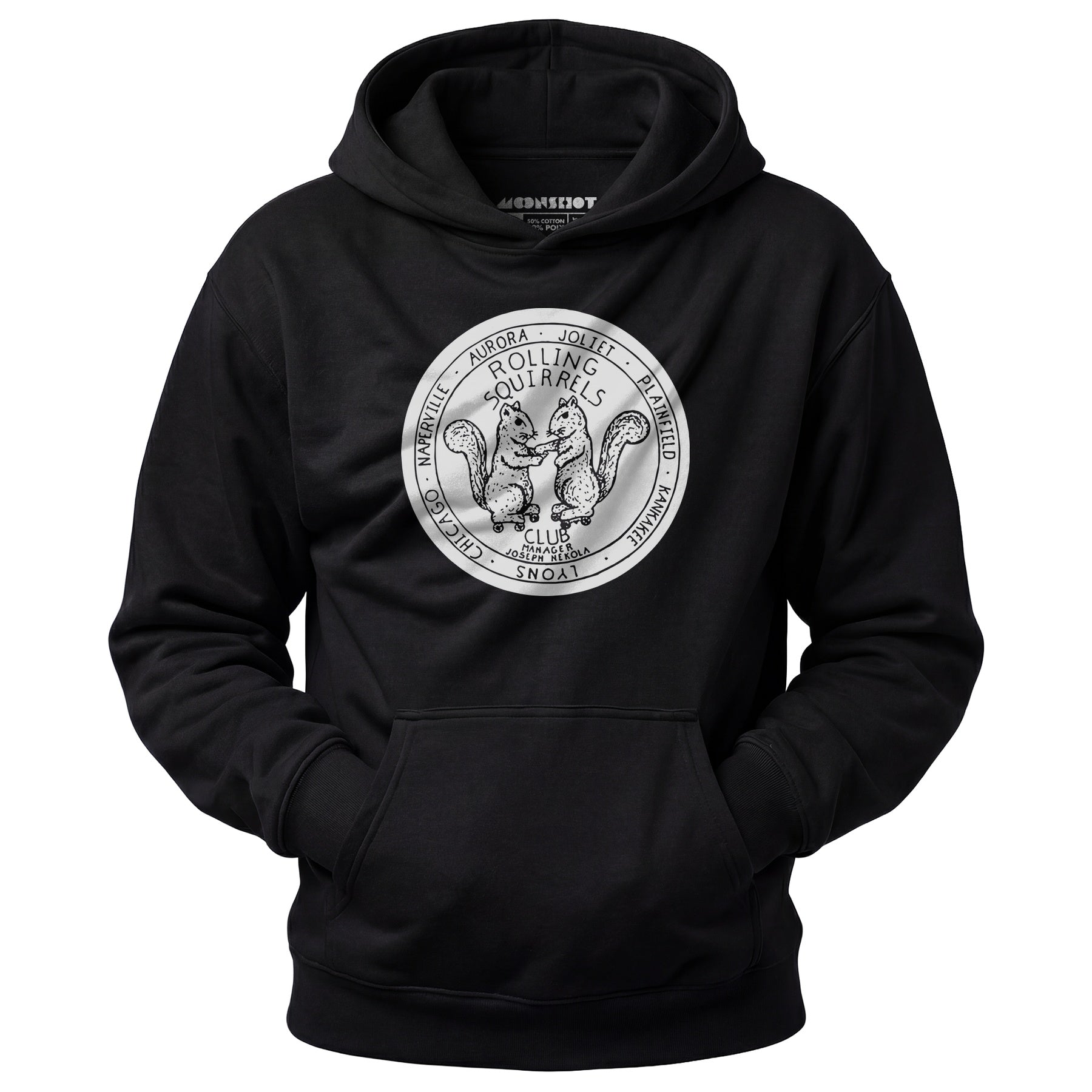Rolling Squirrels - Illinois - Vintage Roller Rink - Unisex Hoodie