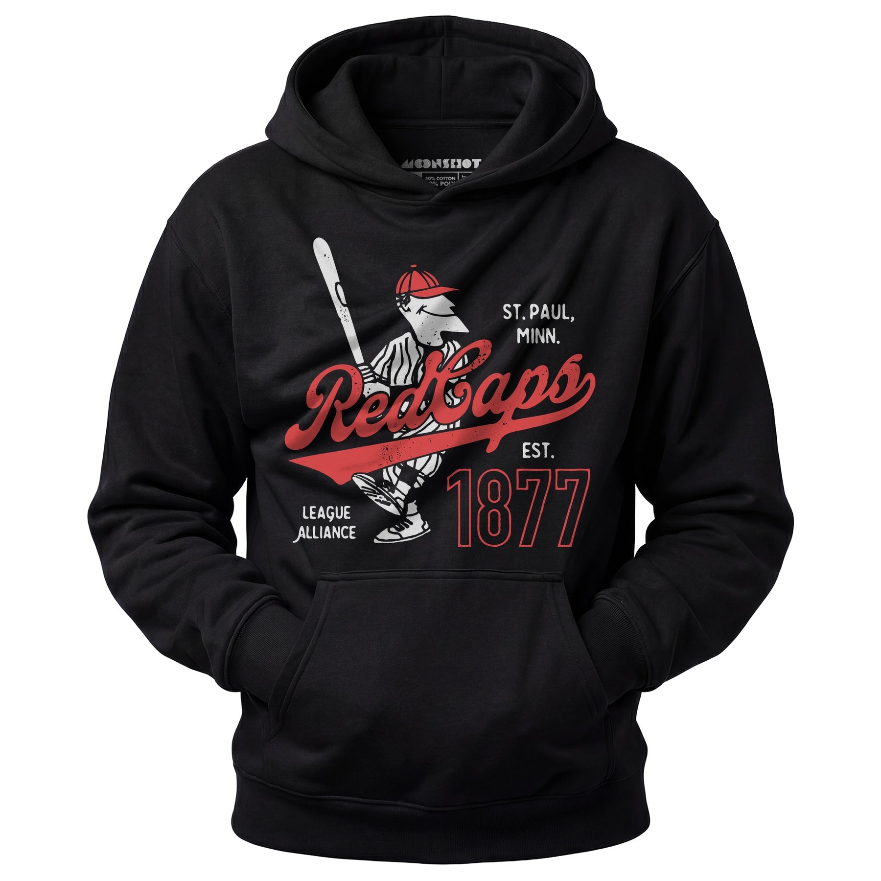Saint Paul Red Caps - Minnesota - Vintage Defunct Baseball Teams - Unisex Hoodie