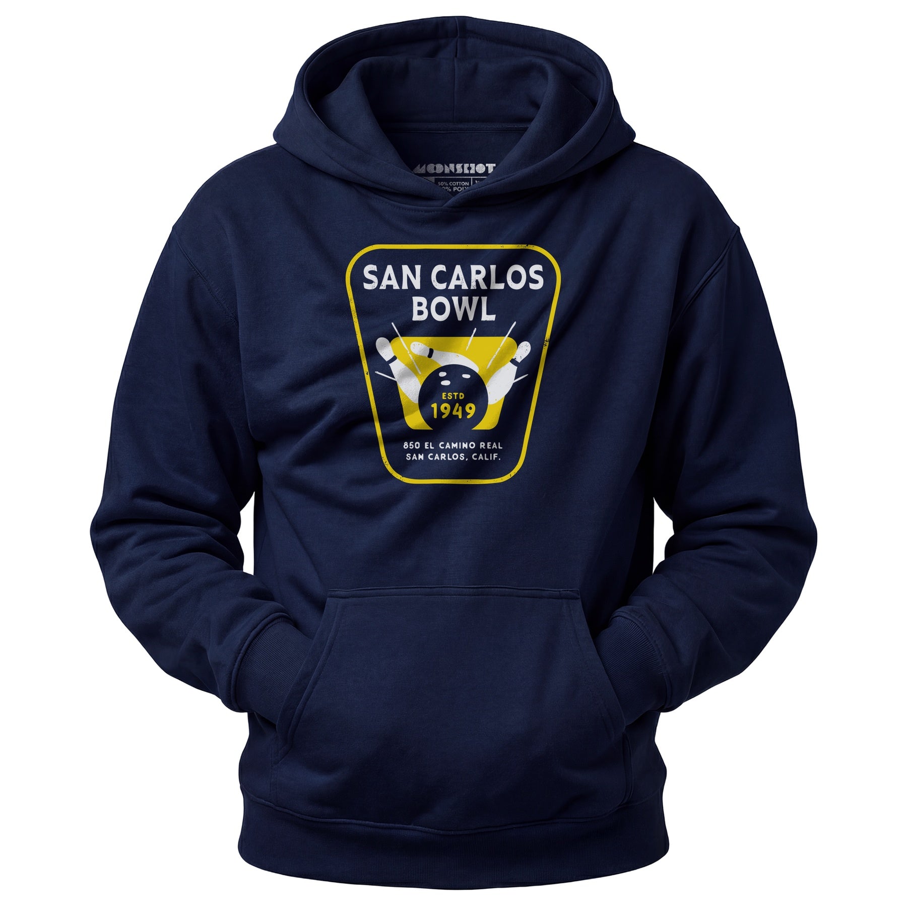 San Carlos Bowl - San Carlos, CA - Vintage Bowling Alley - Unisex Hoodie