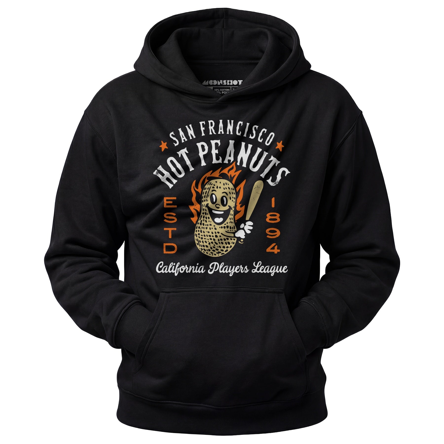 San Francisco Hot Peanuts - California - Vintage Defunct Baseball Teams - Unisex Hoodie
