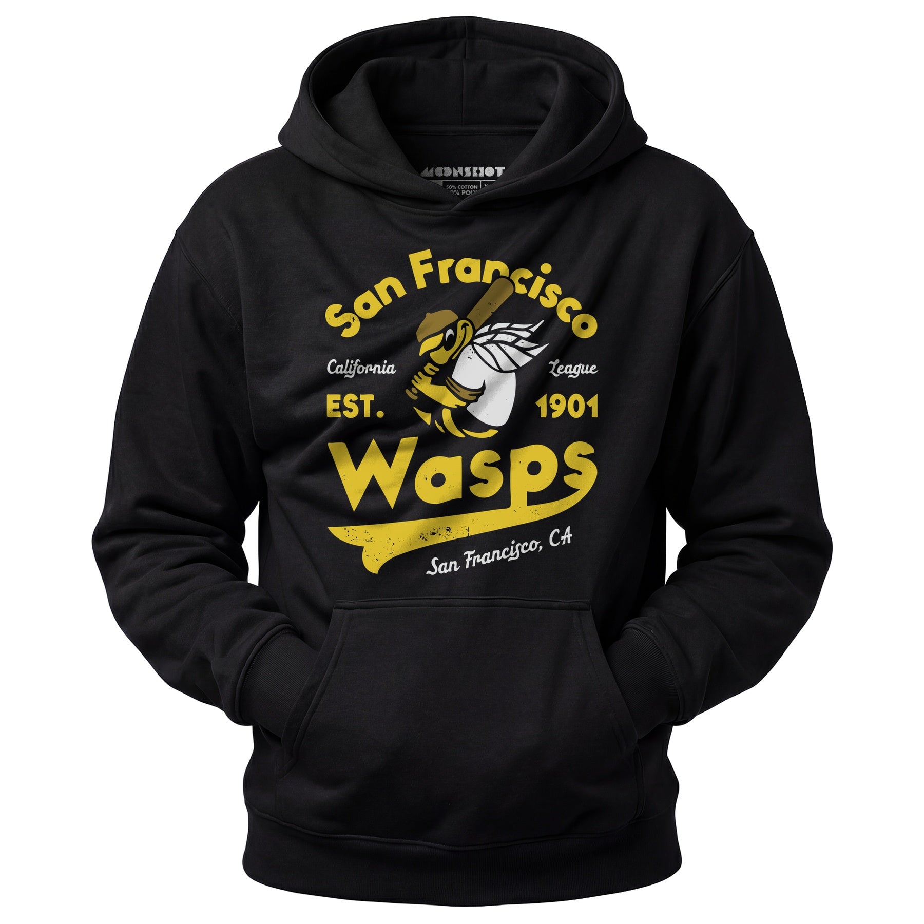 San Francisco Wasps - California - Vintage Defunct Baseball Teams - Unisex Hoodie