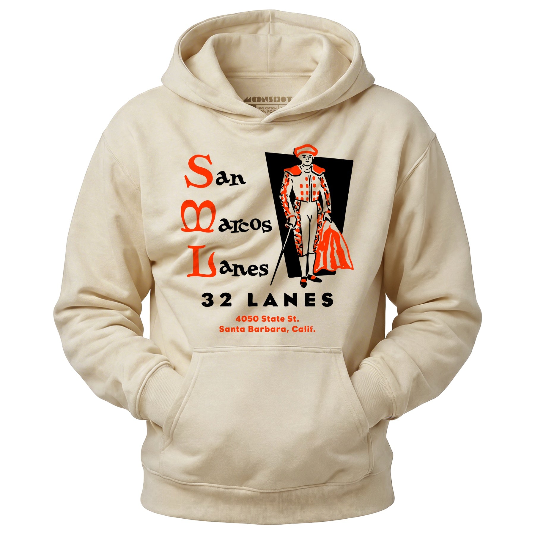 San Marcos Lanes - Santa Barbara, CA - Vintage Bowling Alley - Unisex Hoodie