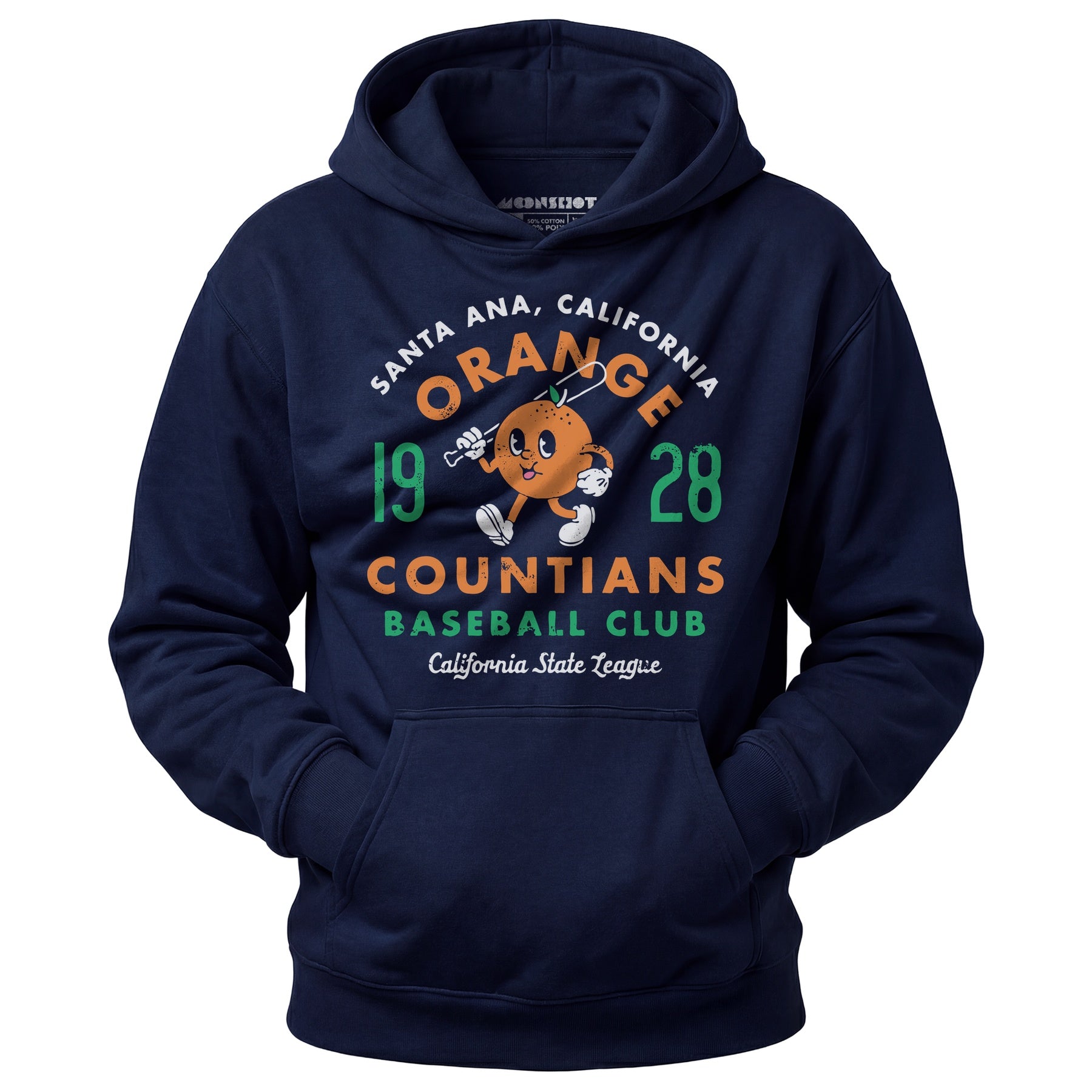 Santa Ana Orange Countians - California - Vintage Defunct Baseball Teams - Unisex Hoodie