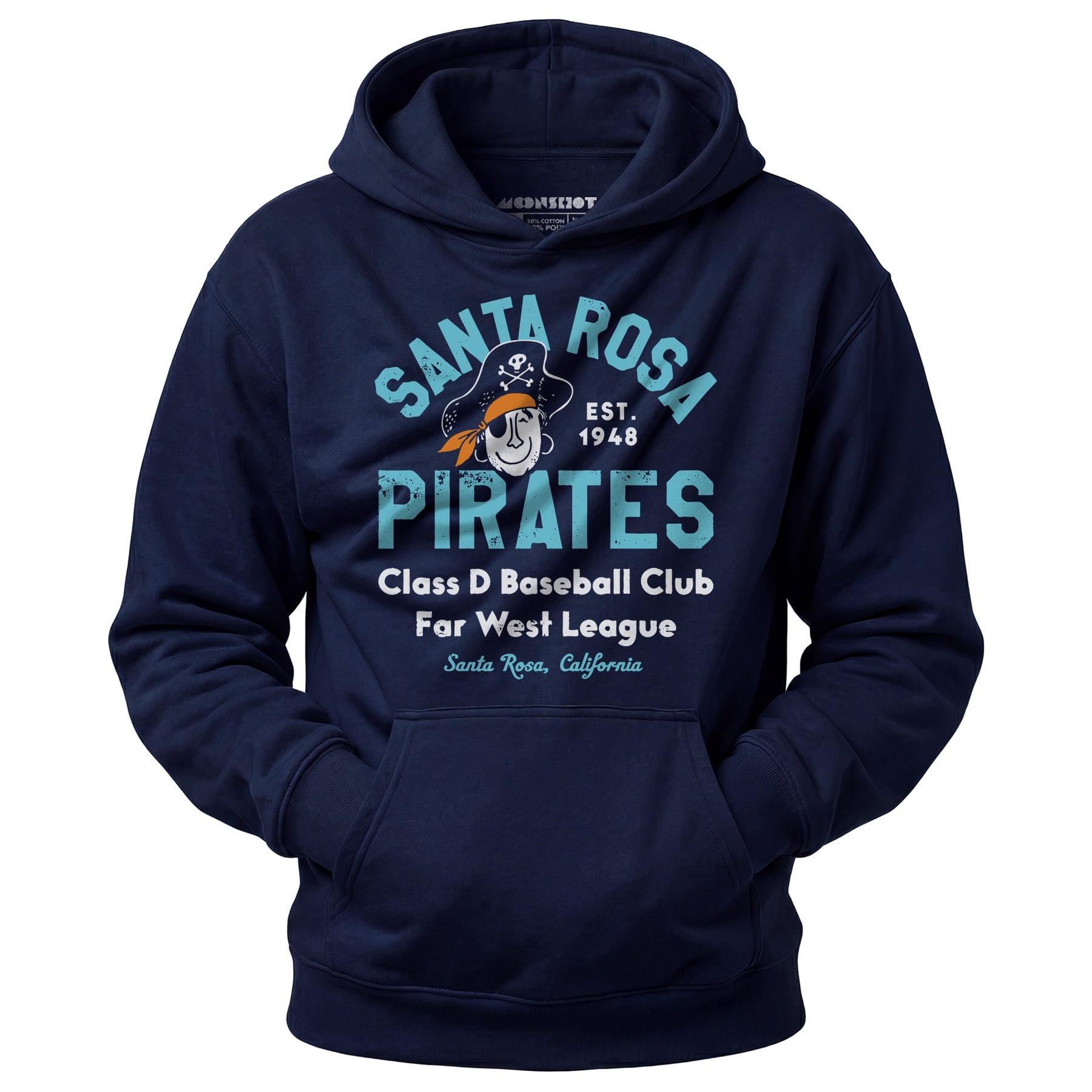Santa Rosa Pirates - California - Vintage Defunct Baseball Teams - Unisex Hoodie