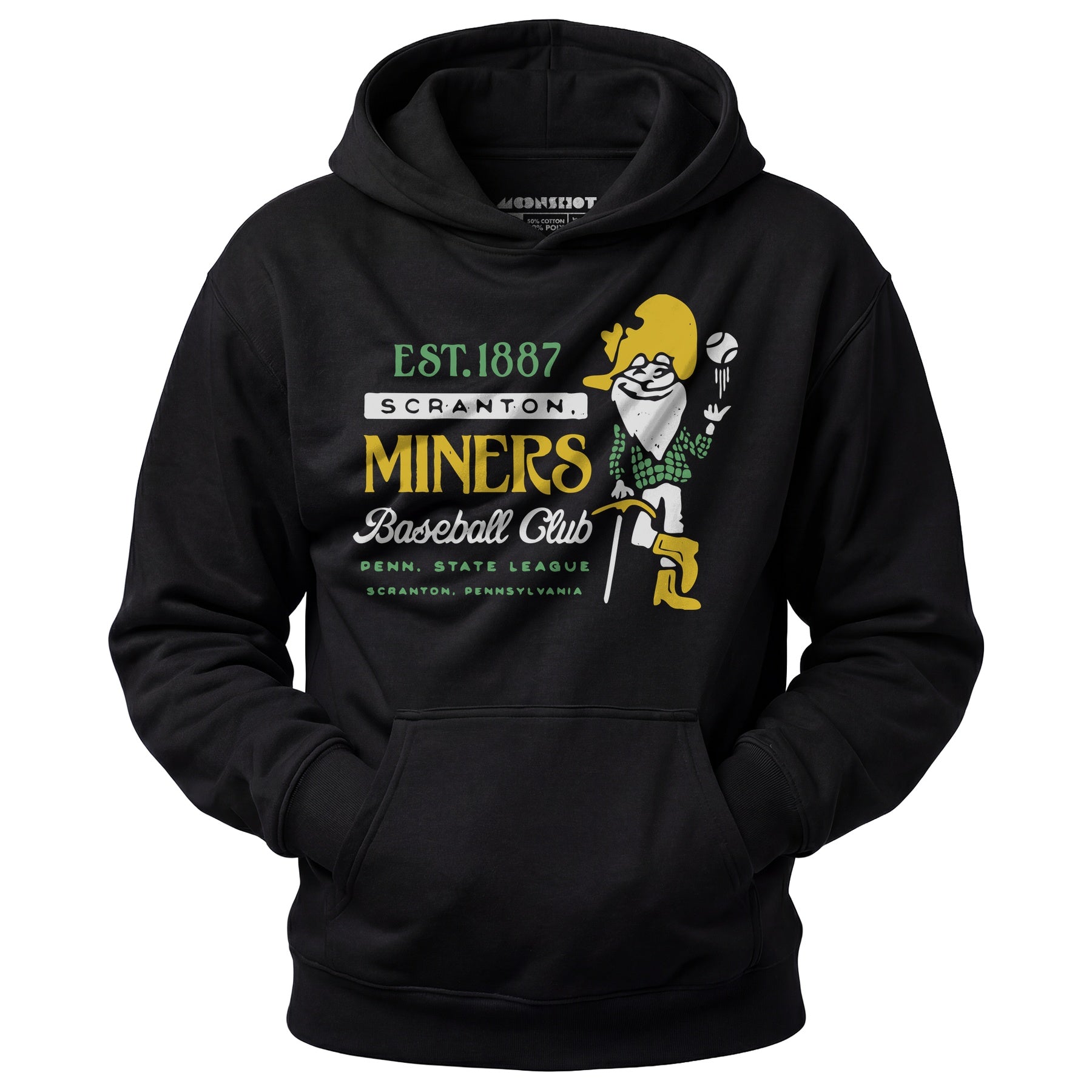 Scranton Miners - Pennsylvania - Vintage Defunct Baseball Teams - Unisex Hoodie