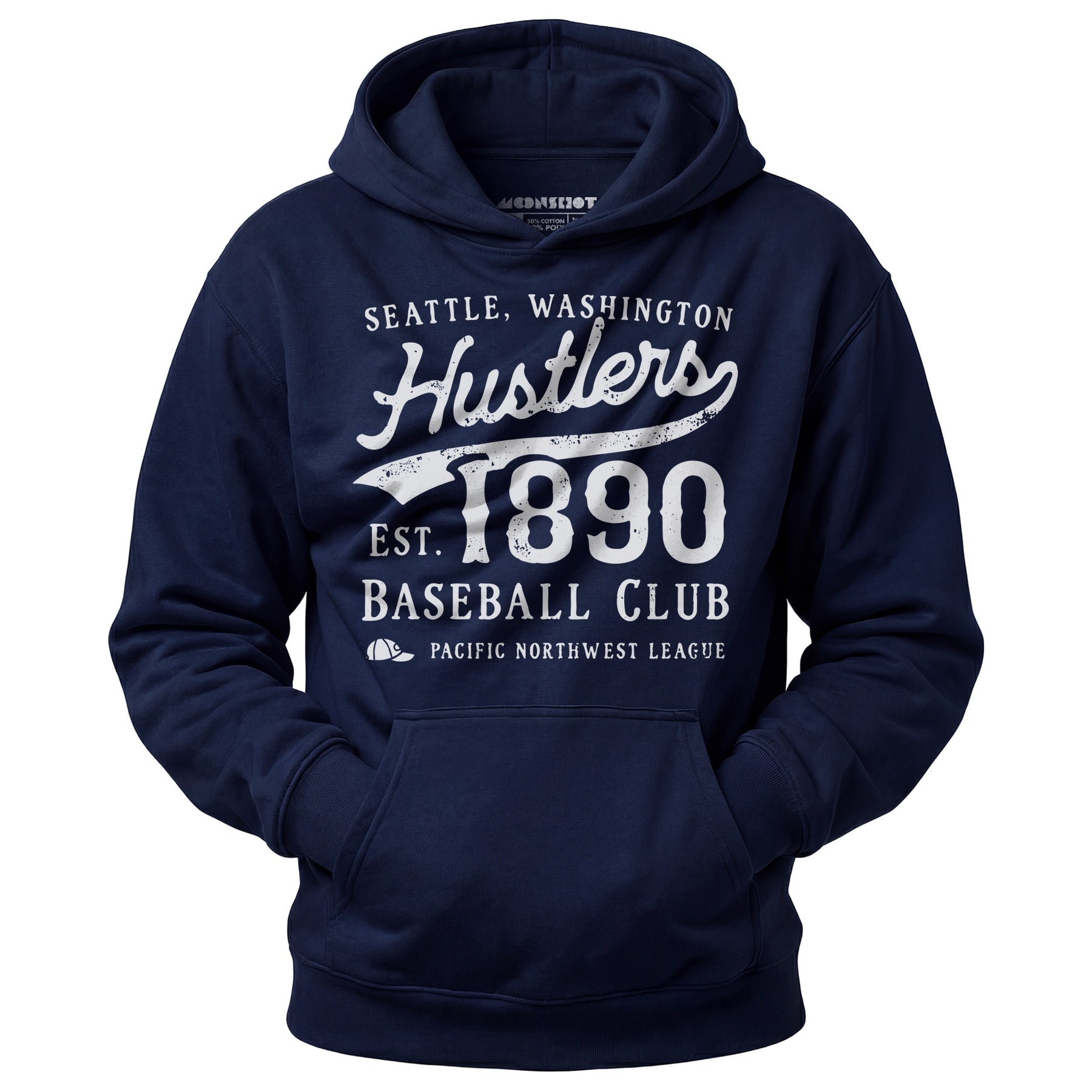 Seattle Hustlers - Washington - Vintage Defunct Baseball Teams - Unisex Hoodie