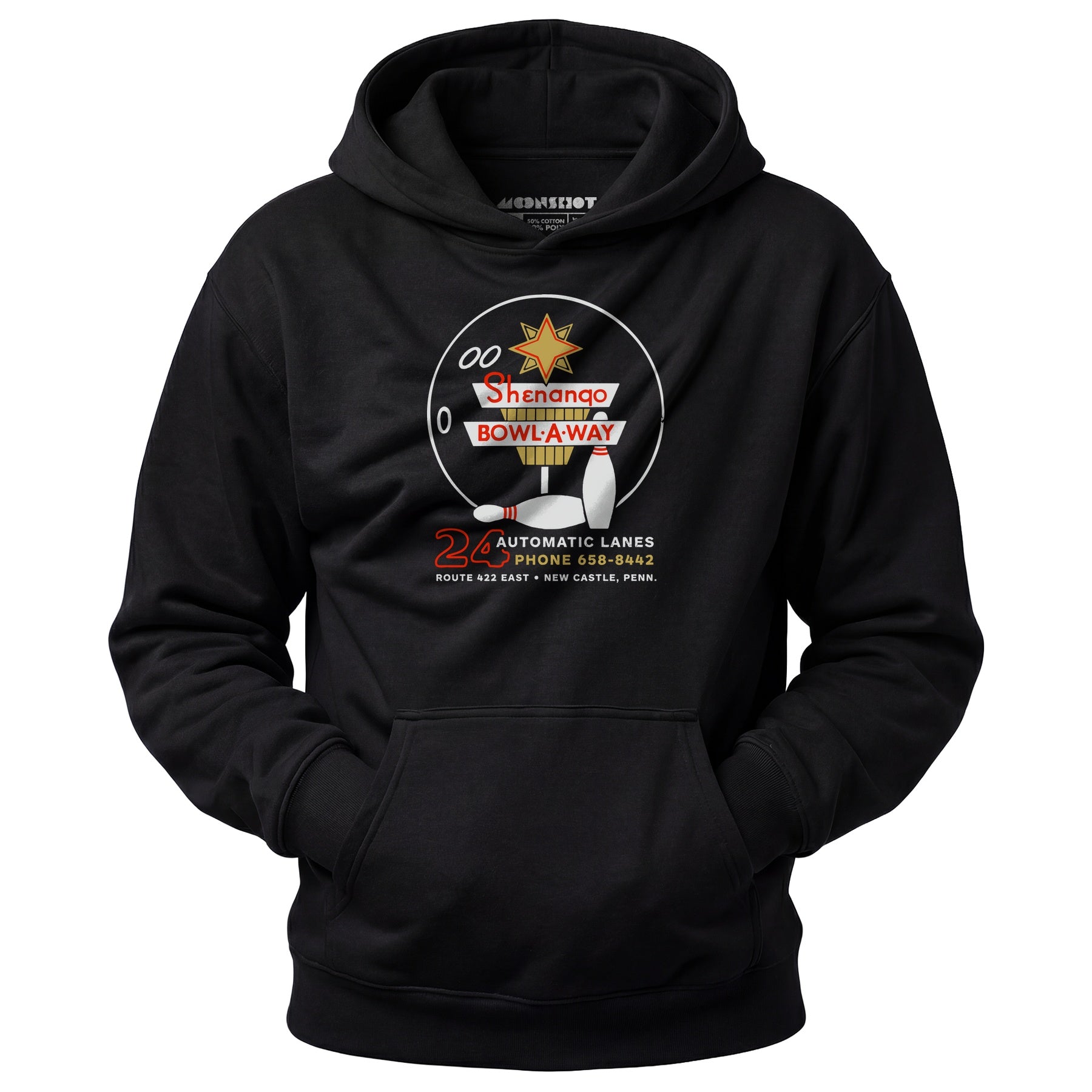 Shenango Bowl-a-Way - New Castle, PA - Vintage Bowling Alley - Unisex Hoodie