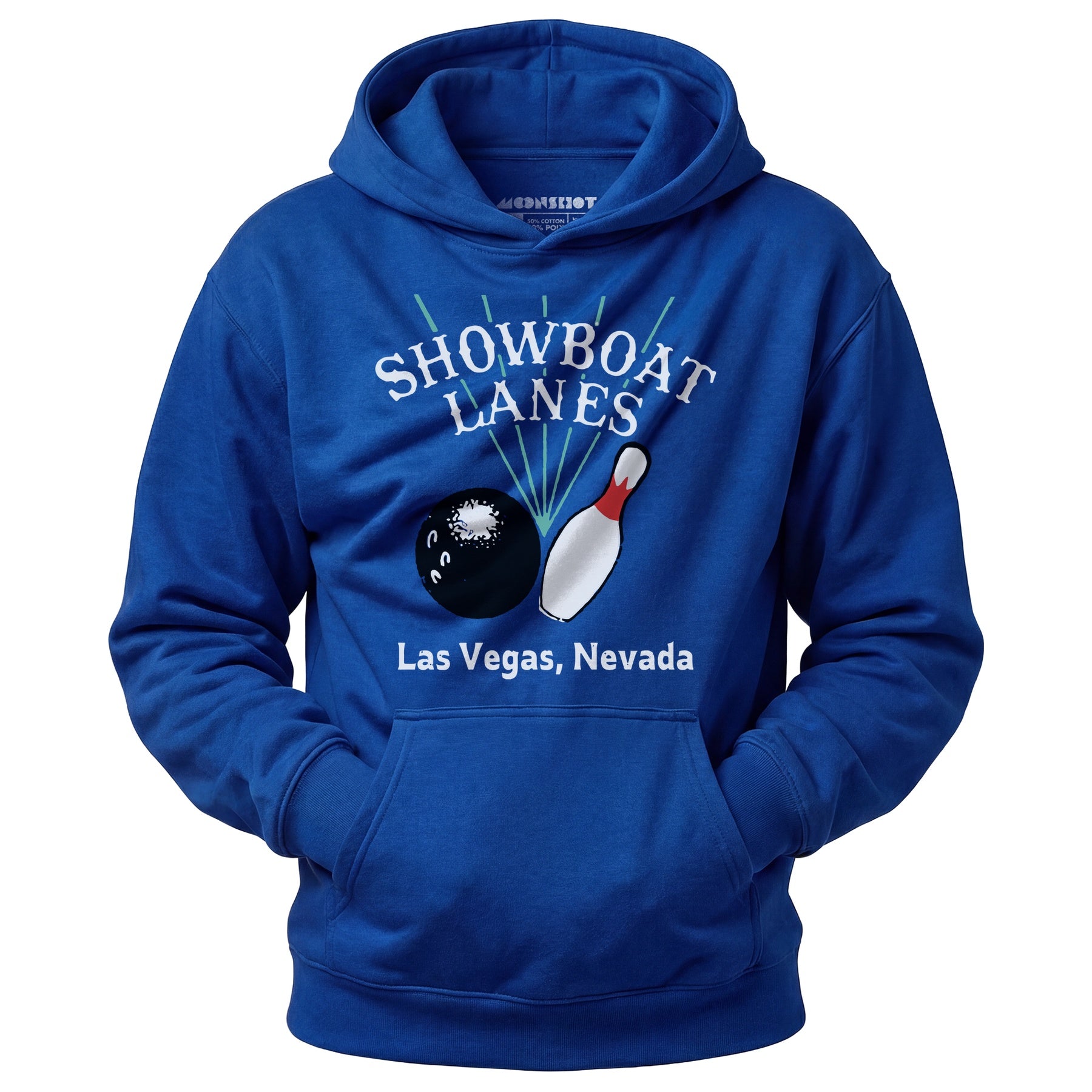 Showboat Lanes - Las Vegas, NV - Vintage Bowling Alley - Unisex Hoodie