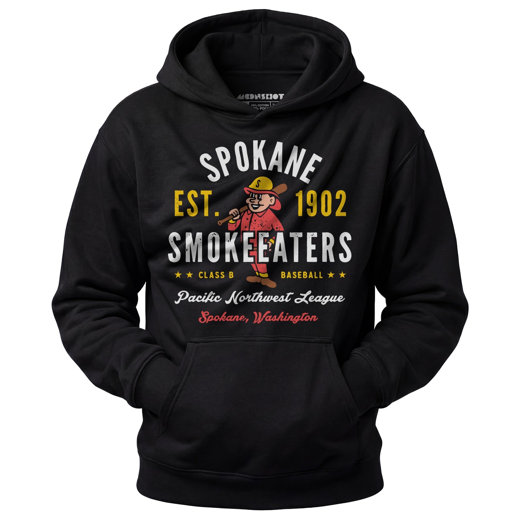 Spokane Smoke Eaters - Washington - Vintage Defunct Baseball Teams - Unisex Hoodie