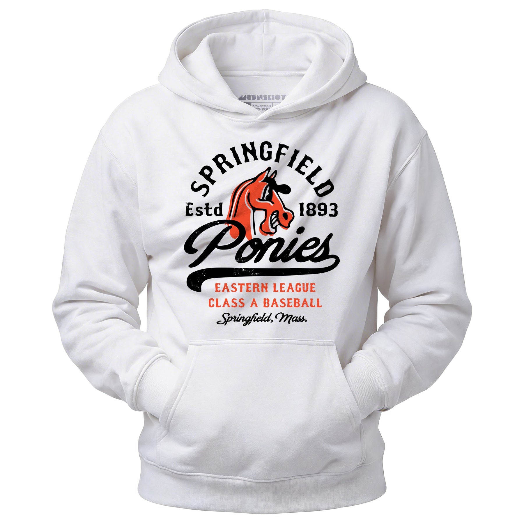 Springfield Ponies - Massachusetts - Vintage Defunct Baseball Teams - Unisex Hoodie