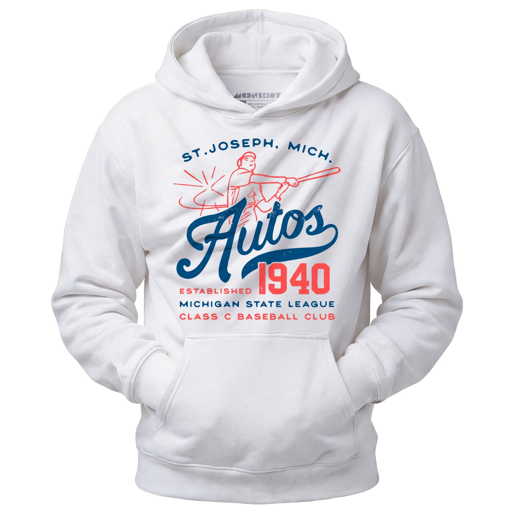 St. Joseph Autos - Michigan - Vintage Defunct Baseball Teams - Unisex Hoodie
