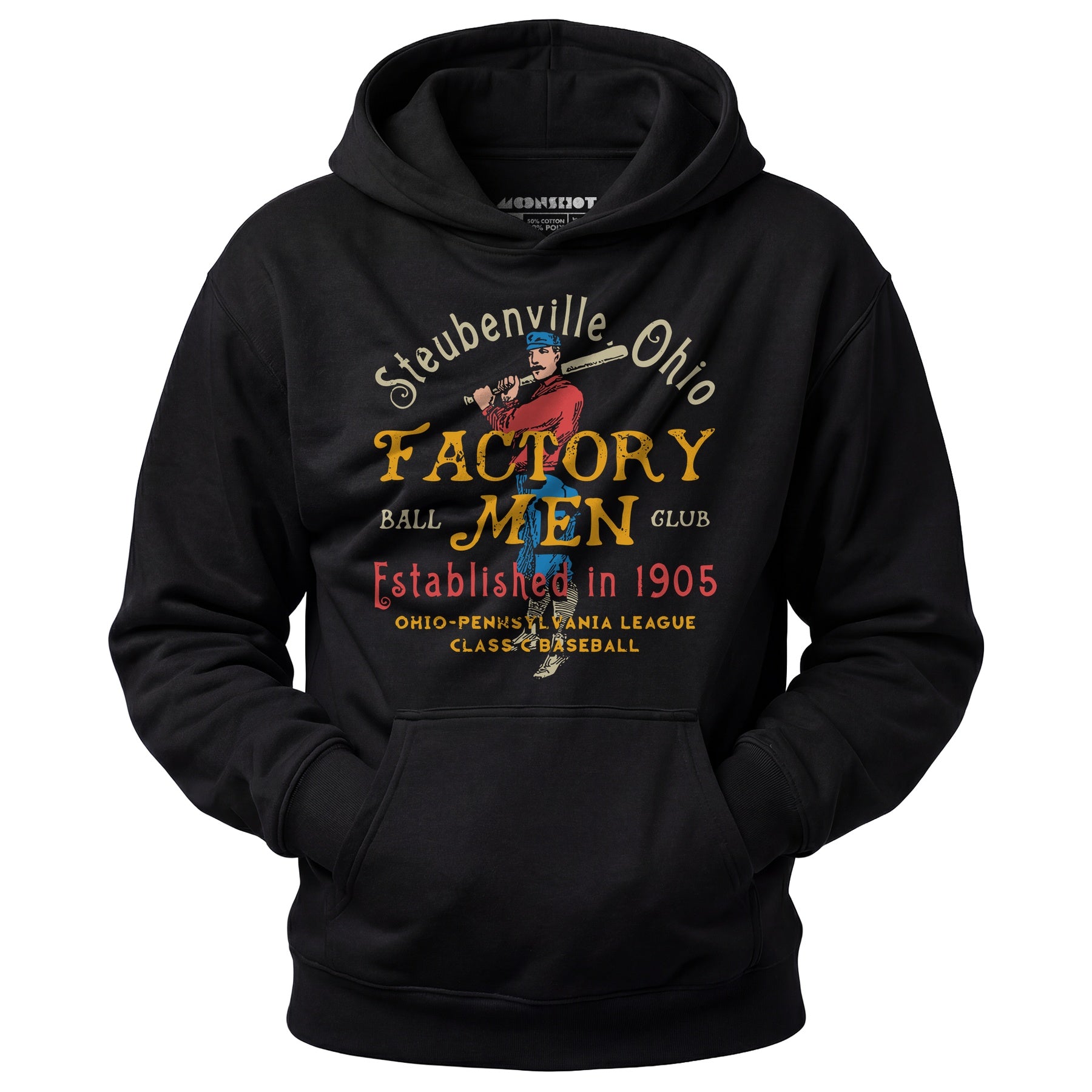 Steubenville Factory Men - Ohio - Vintage Defunct Baseball Teams - Unisex Hoodie