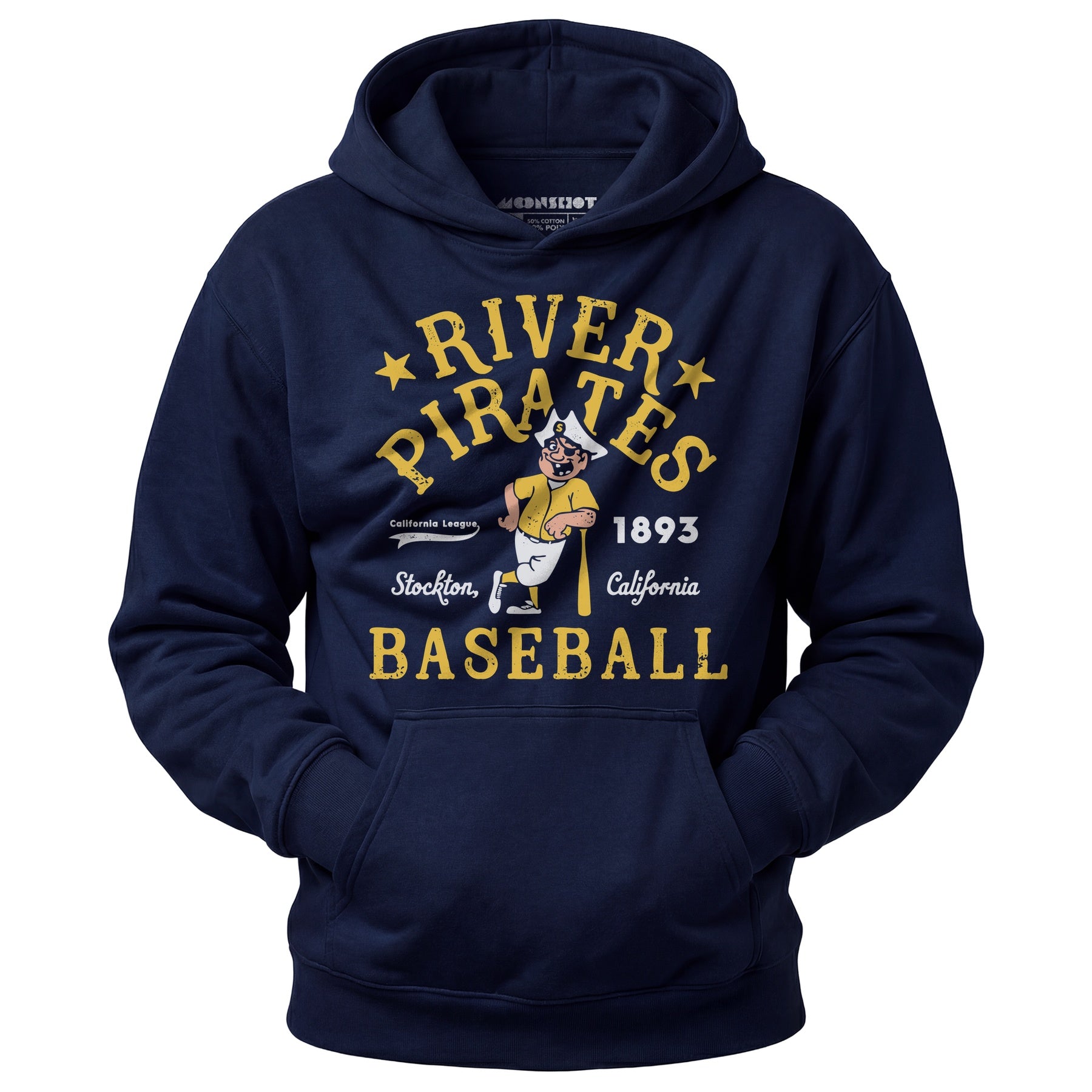 Stockton River Pirates - California - Vintage Defunct Baseball Teams - Unisex Hoodie