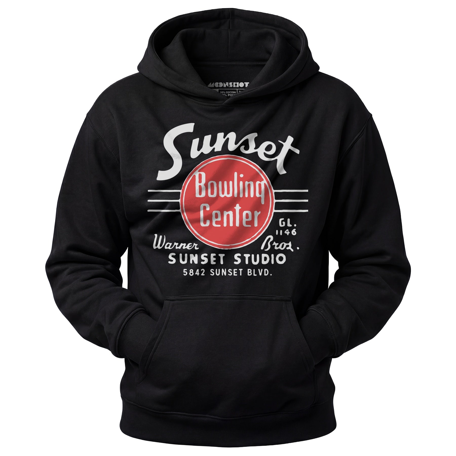 Sunset Bowling Center v2 - Hollywood, CA - Vintage Bowling Alley - Unisex Hoodie