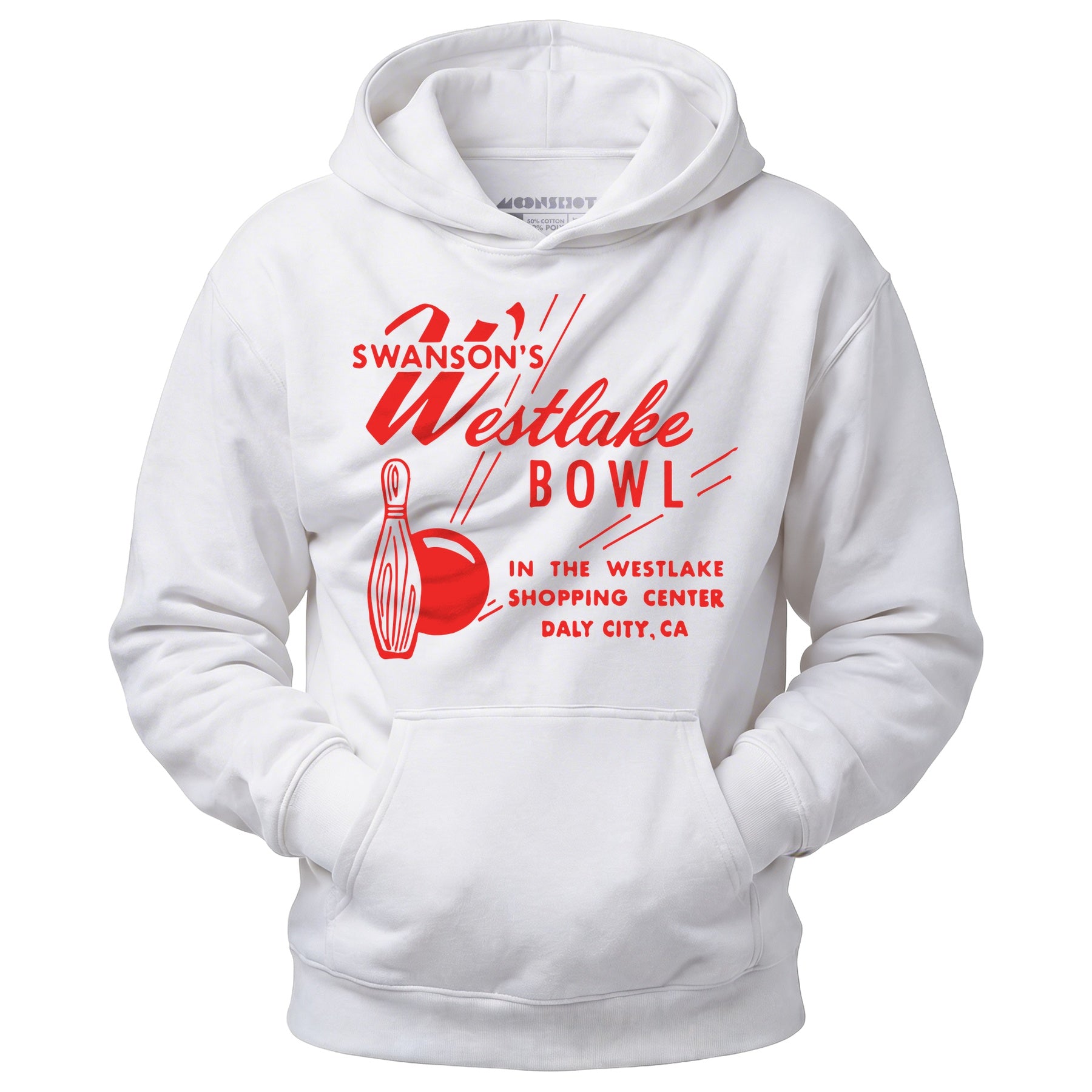 Swanson's Westlake Bowl - Daly City, CA - Vintage Bowling Alley - Unisex Hoodie