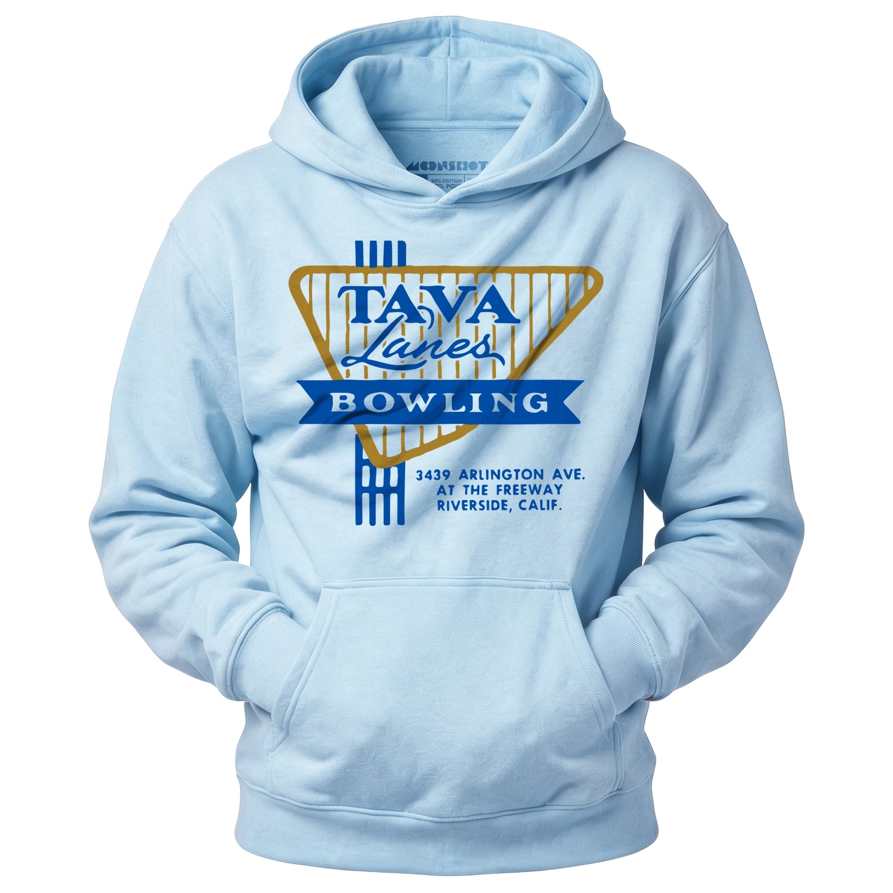 Tava Lanes - Riverside, CA - Vintage Bowling Alley - Unisex Hoodie